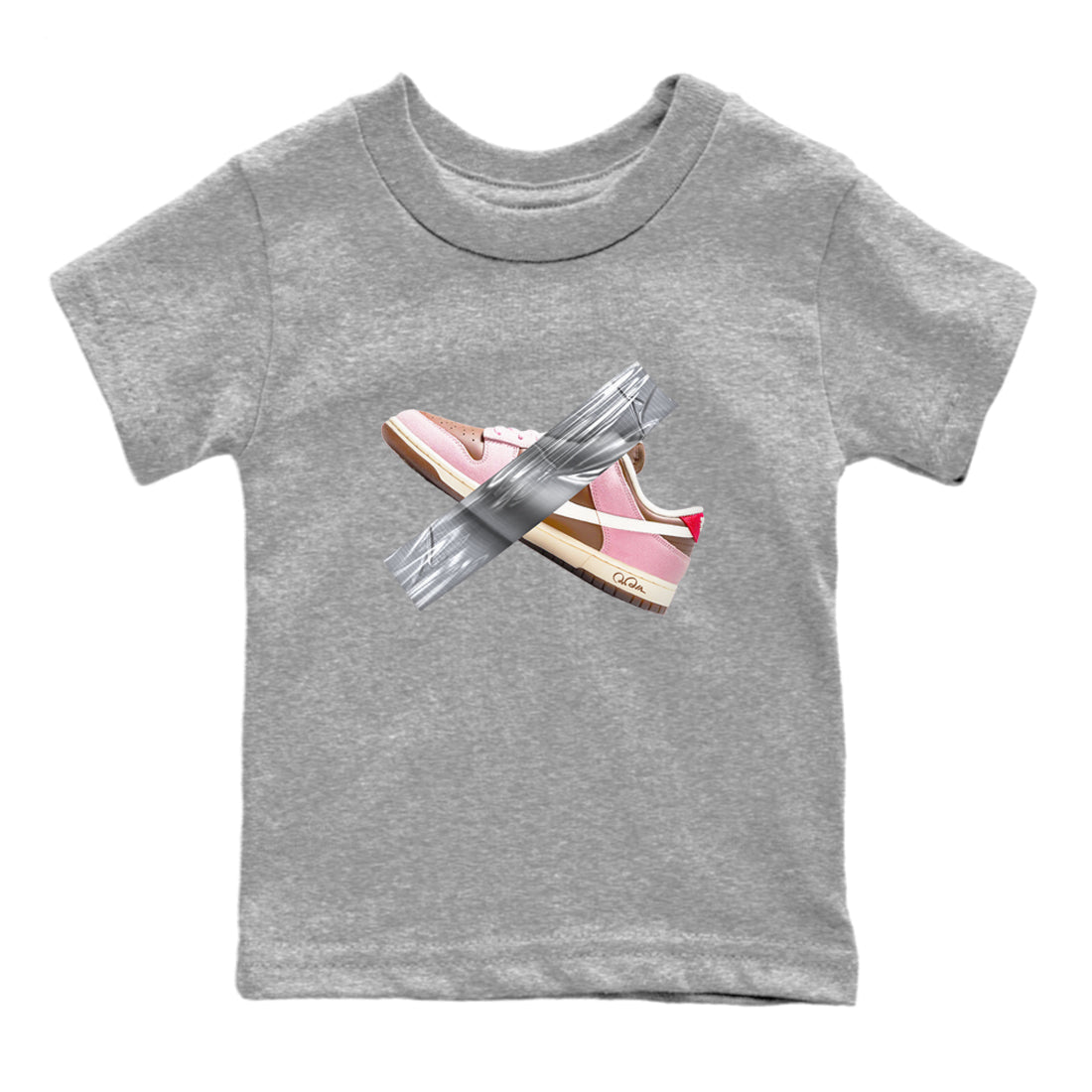 Duct Tape snkmatch Tees Kids - Dunk Cacao Wow And Pink Foam