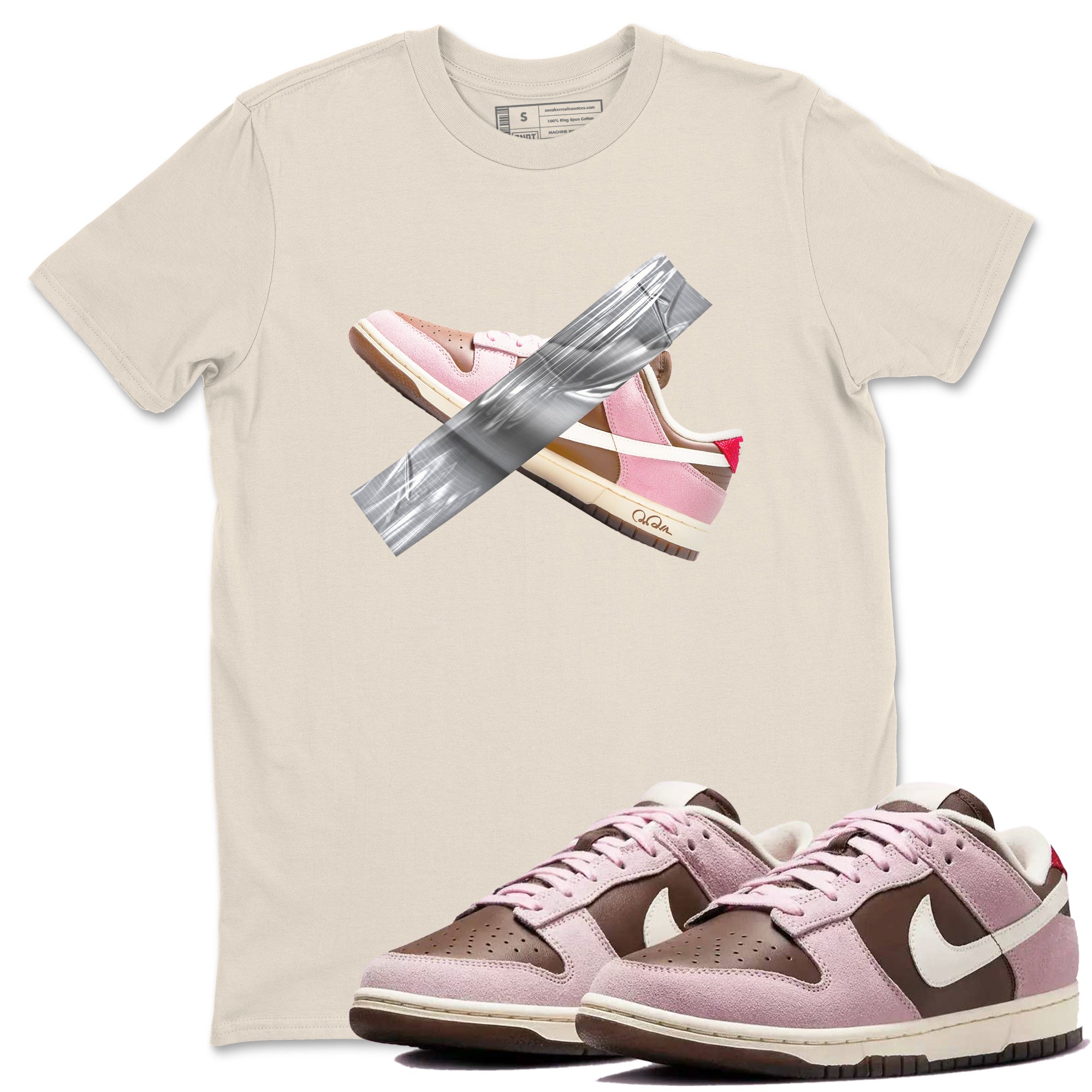 Duct Tape snkmatch Tees - Dunk Cacao Wow And Pink Foam
