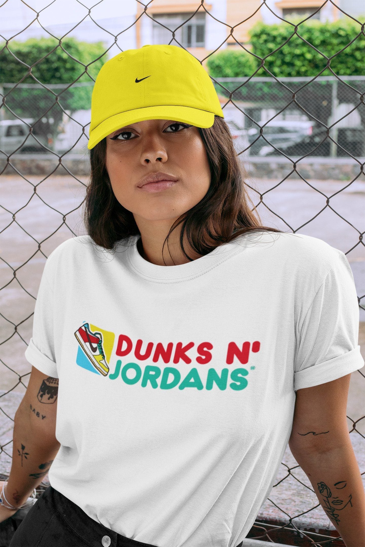 Dunks N Air Jordans Unisex Tops - Dunk Free 99 White