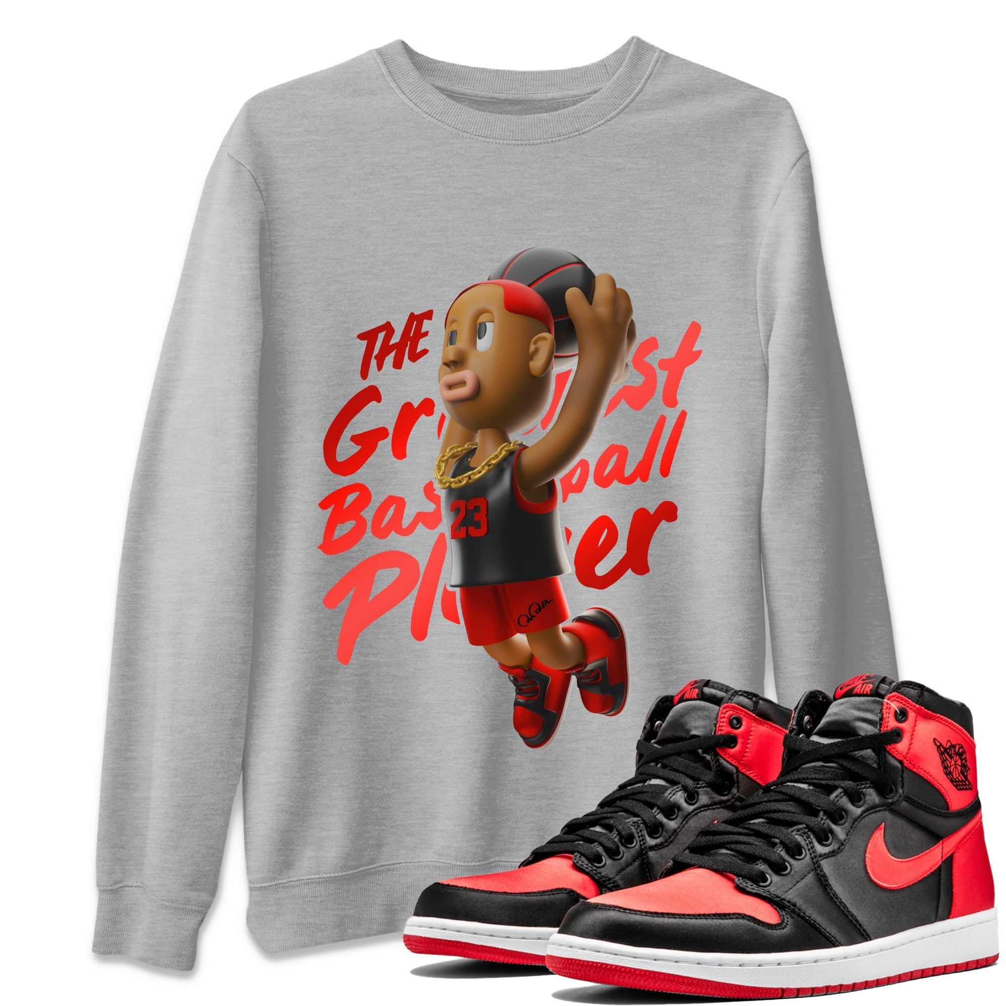 Dunkshot Boy Unisex Tops - Air Jordan 1 Satin Bred