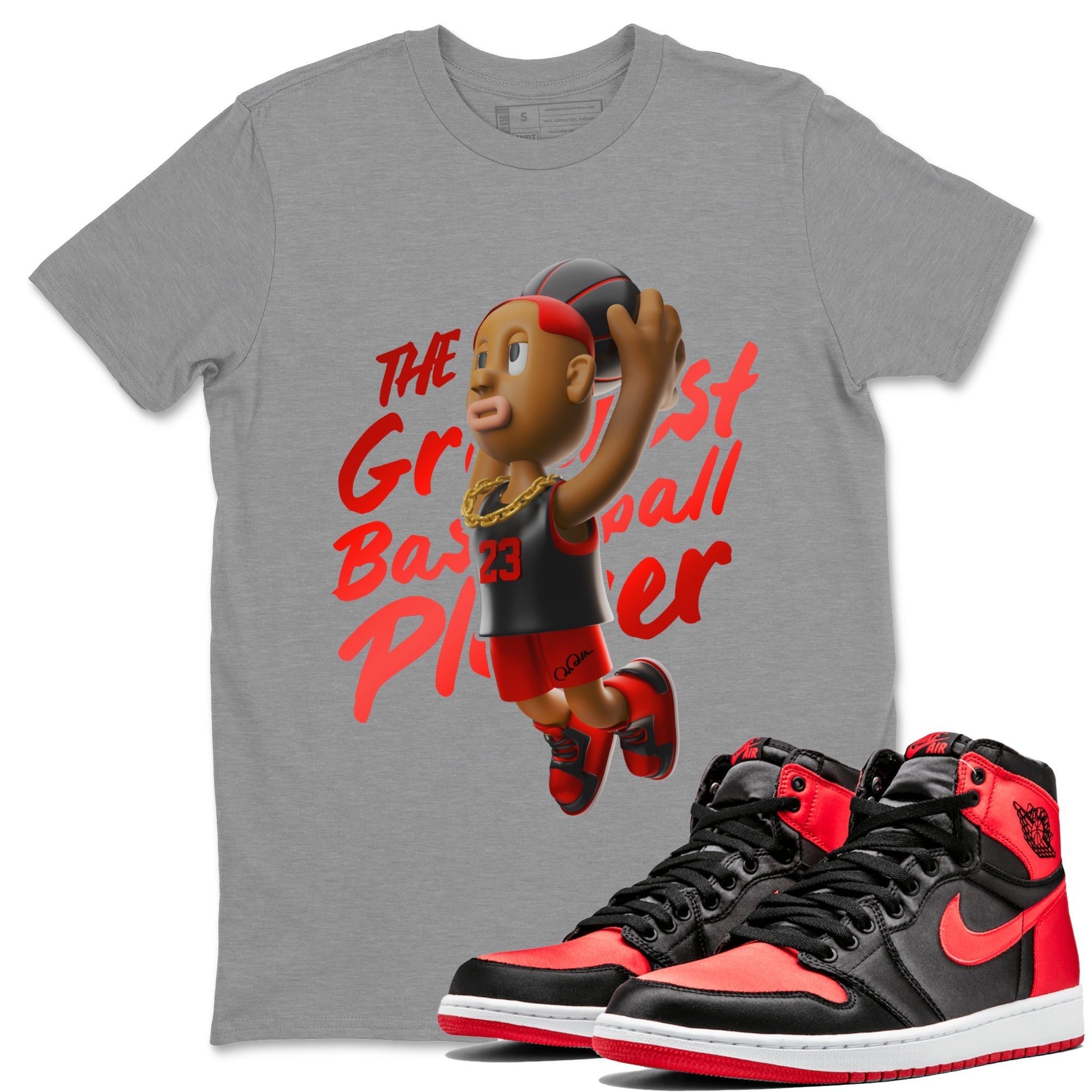 Dunkshot Boy Unisex Tops - Air Jordan 1 Satin Bred