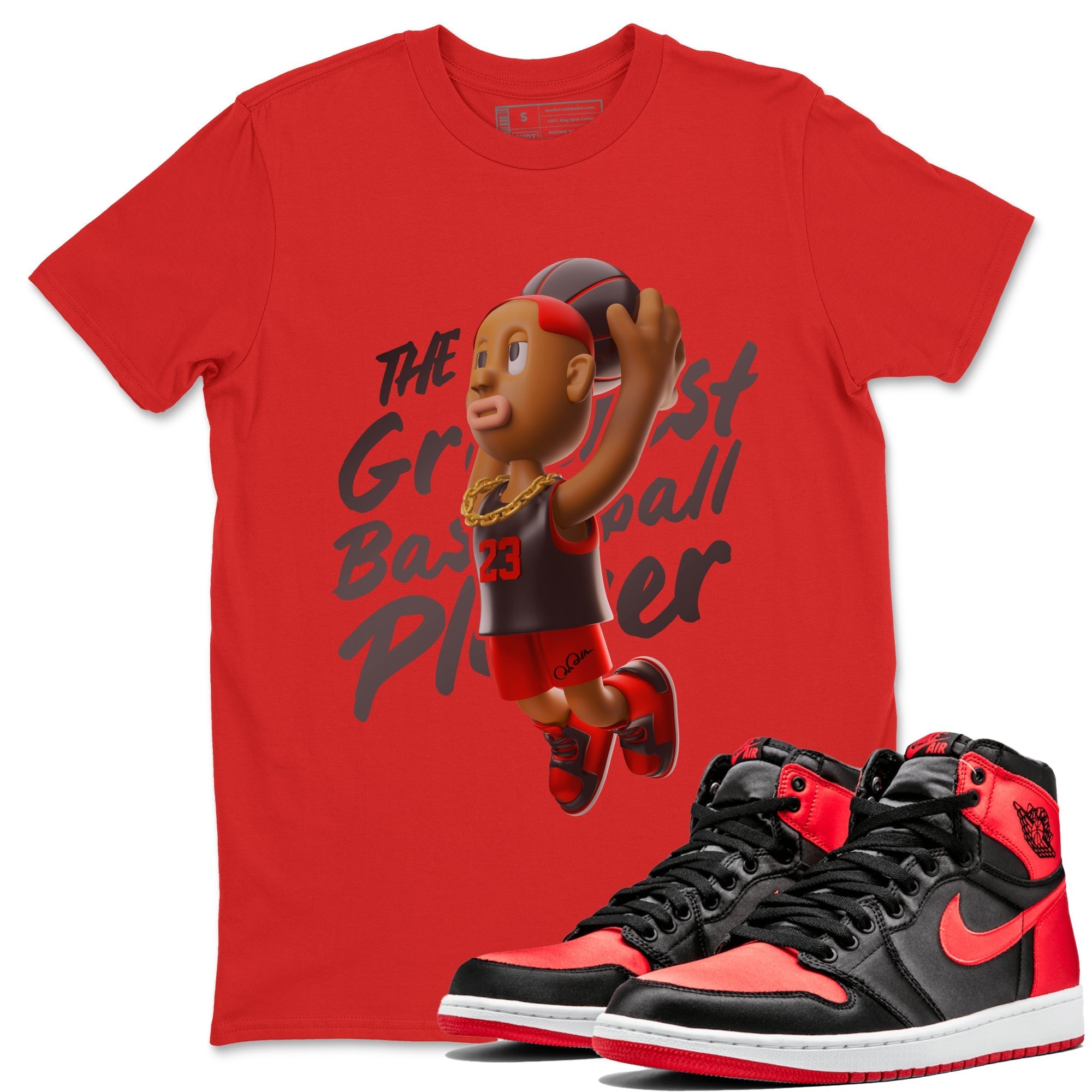 Dunkshot Boy Unisex Tops - Air Jordan 1 Satin Bred