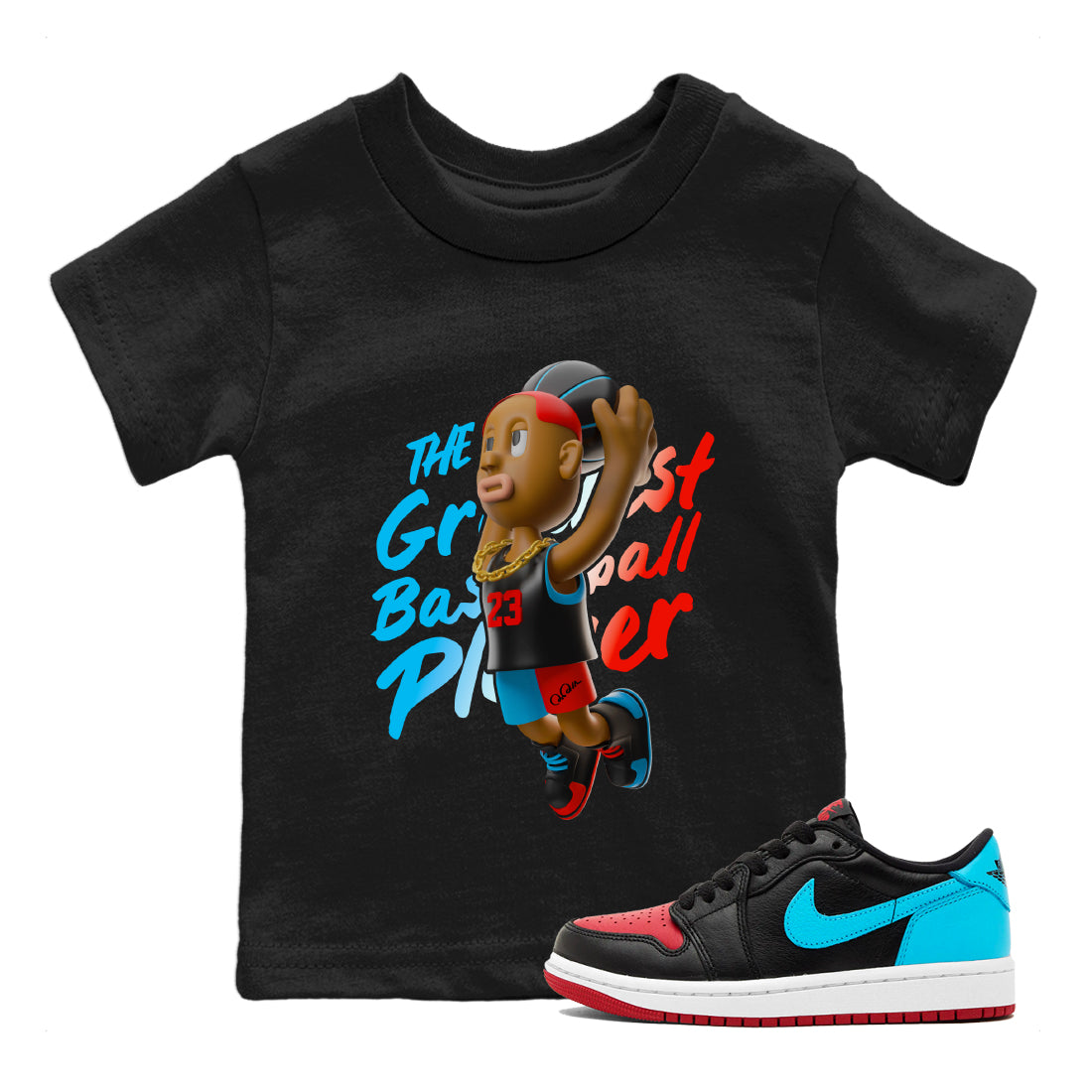 Dunkshot Boy Kids Tops - Air Jordan 1 UNC to Chicago