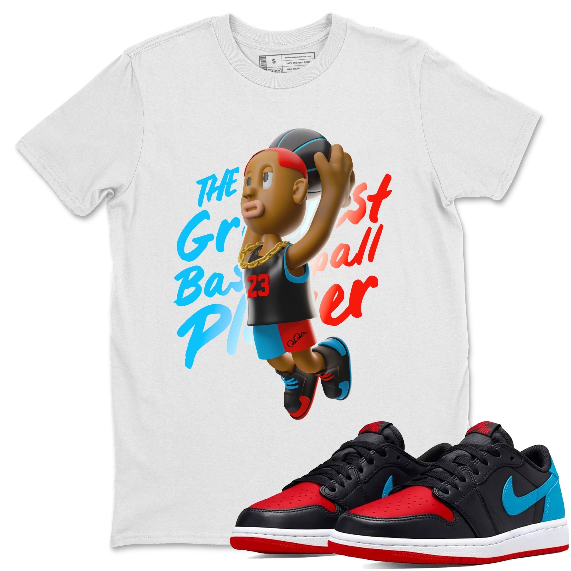 Dunkshot Boy Unisex Tops - Air Jordan 1 UNC to Chicago