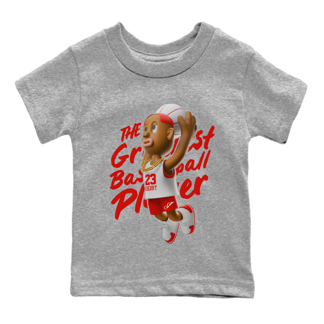 Dunkshot Boy Kids Tops - Air Jordan 12 Cherry
