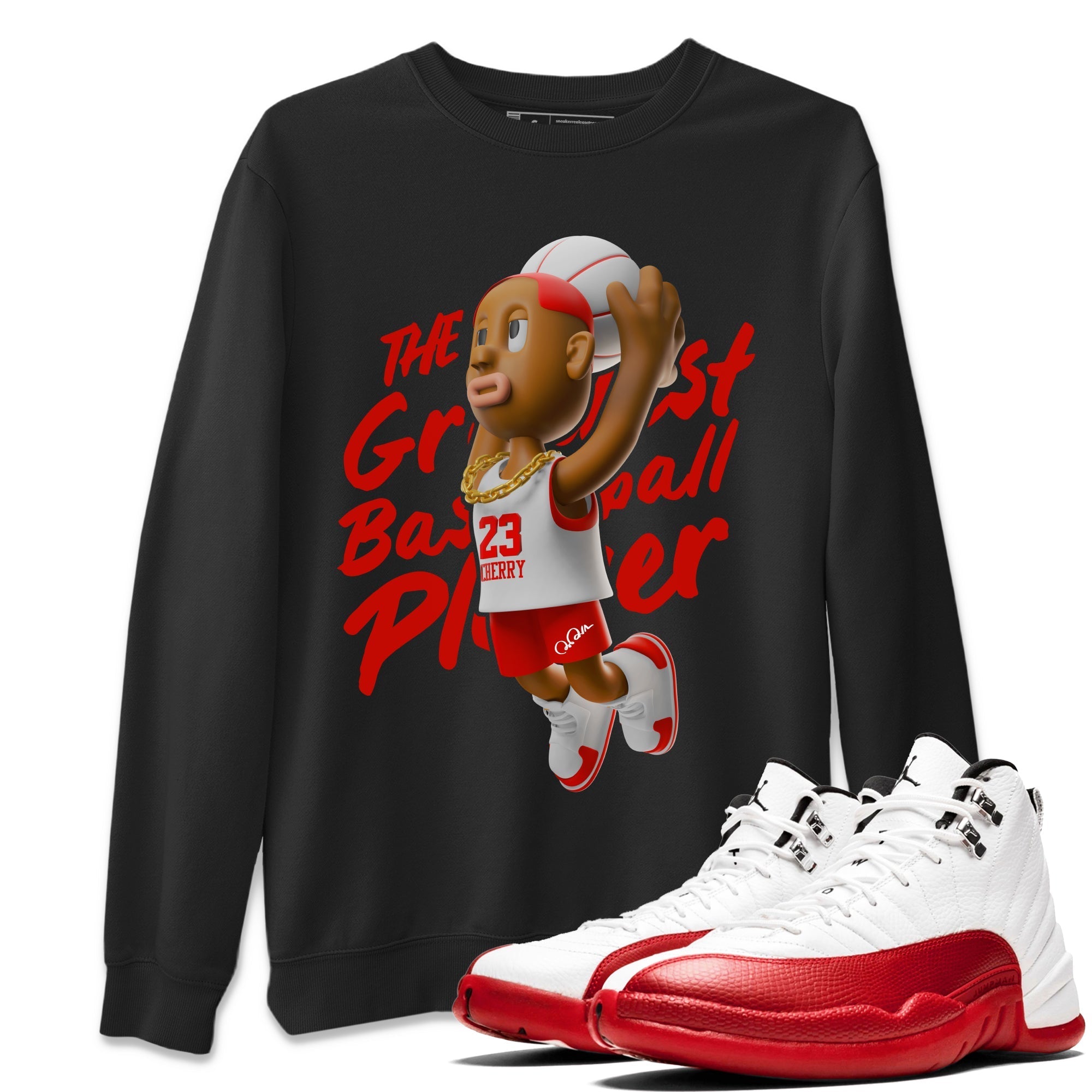 Dunkshot Boy Unisex Tops - Air Jordan 12 Cherry