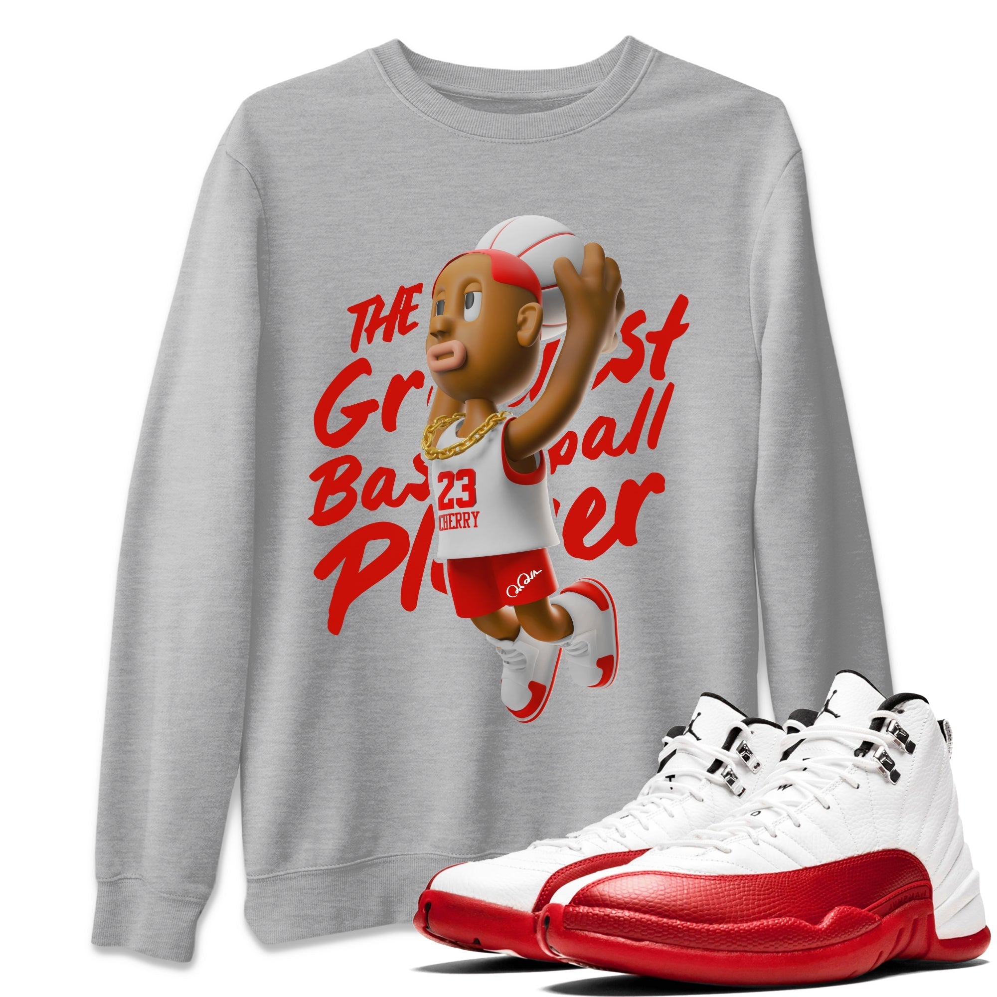 Dunkshot Boy Unisex Tops - Air Jordan 12 Cherry