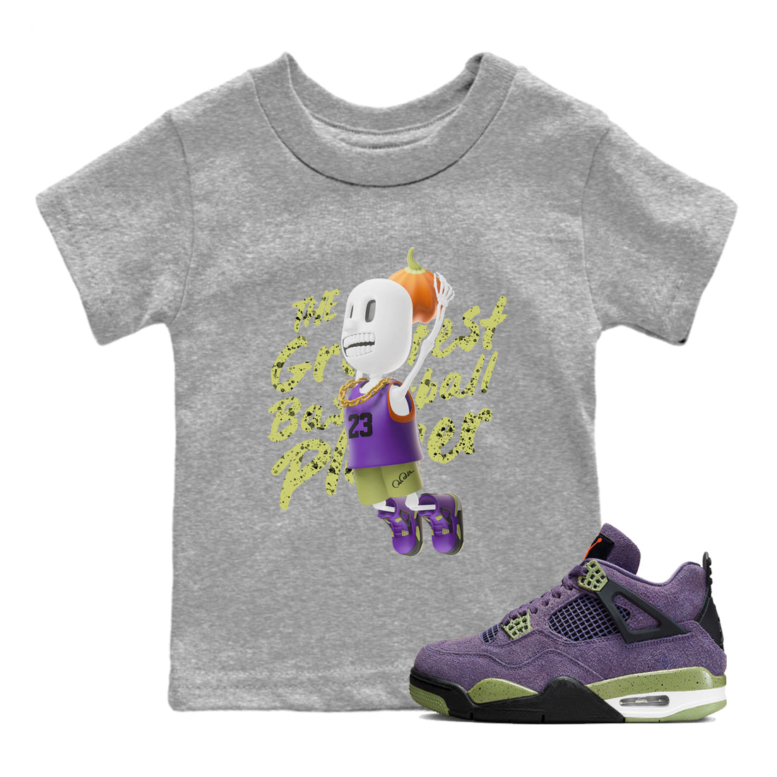Dunkshot Boy snkmatch Tee Kids - Air Jordan 4 Canyon Purple