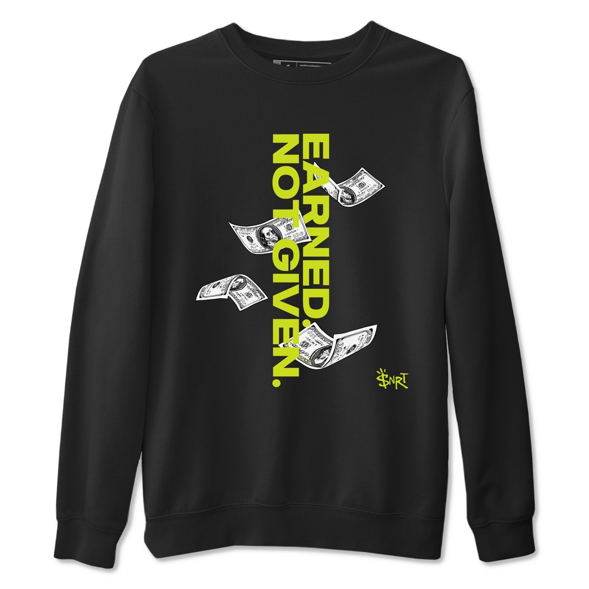 Earned Not Given snkmatch Tees - Air Foamposite One Black Volt