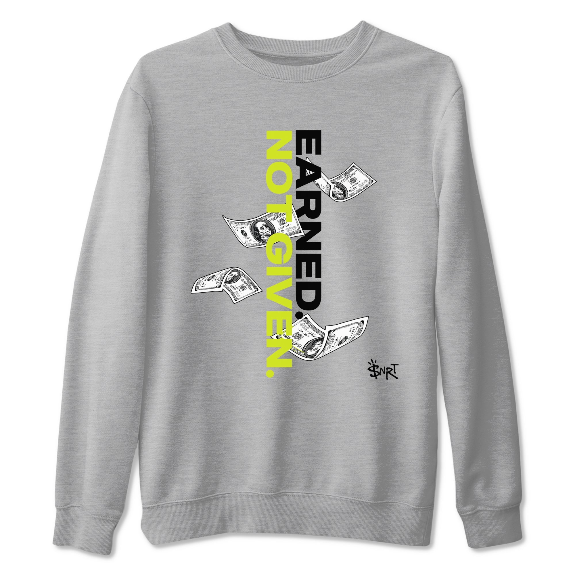 Earned Not Given snkmatch Tees - Air Foamposite One Black Volt