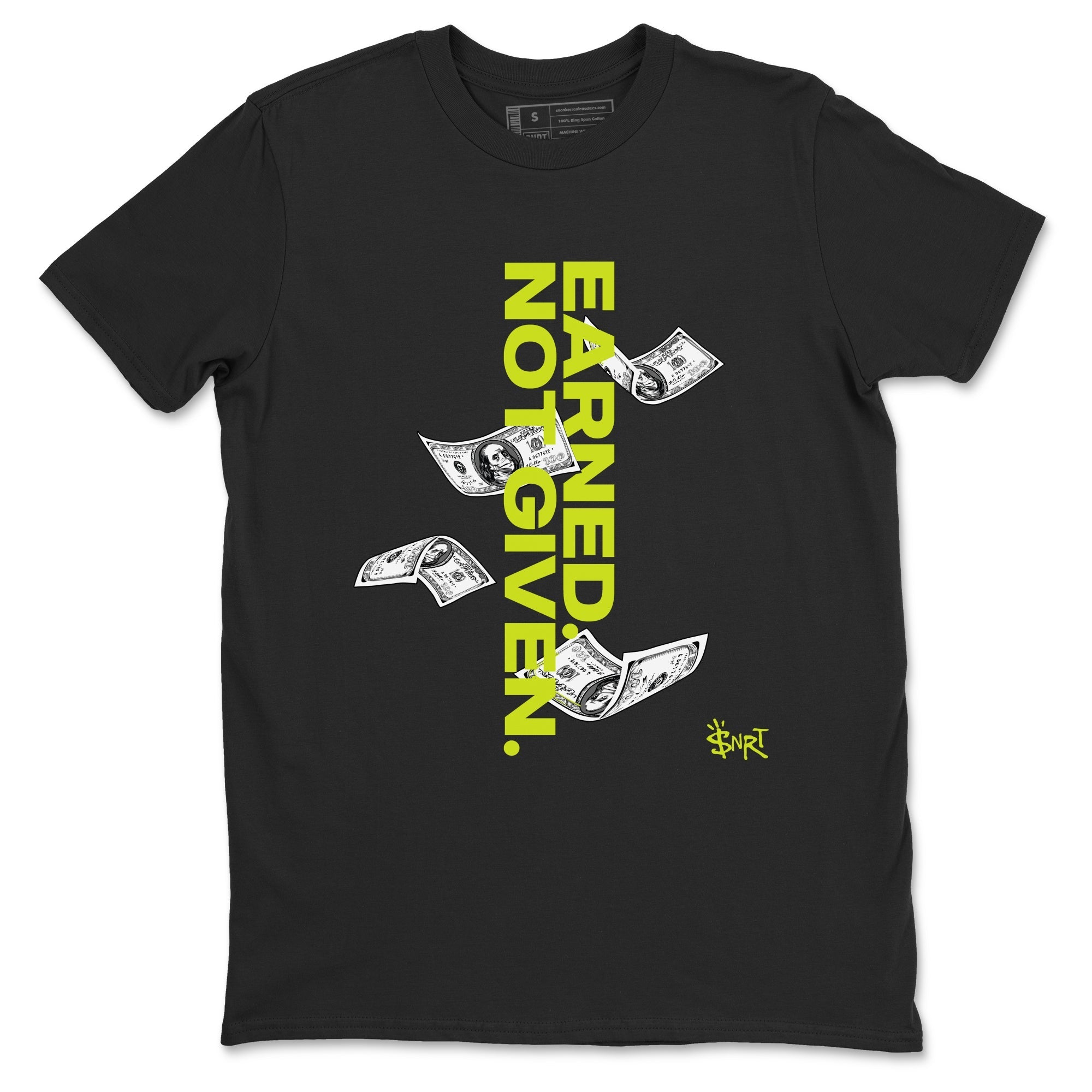 Earned Not Given snkmatch Tees - Air Foamposite One Black Volt