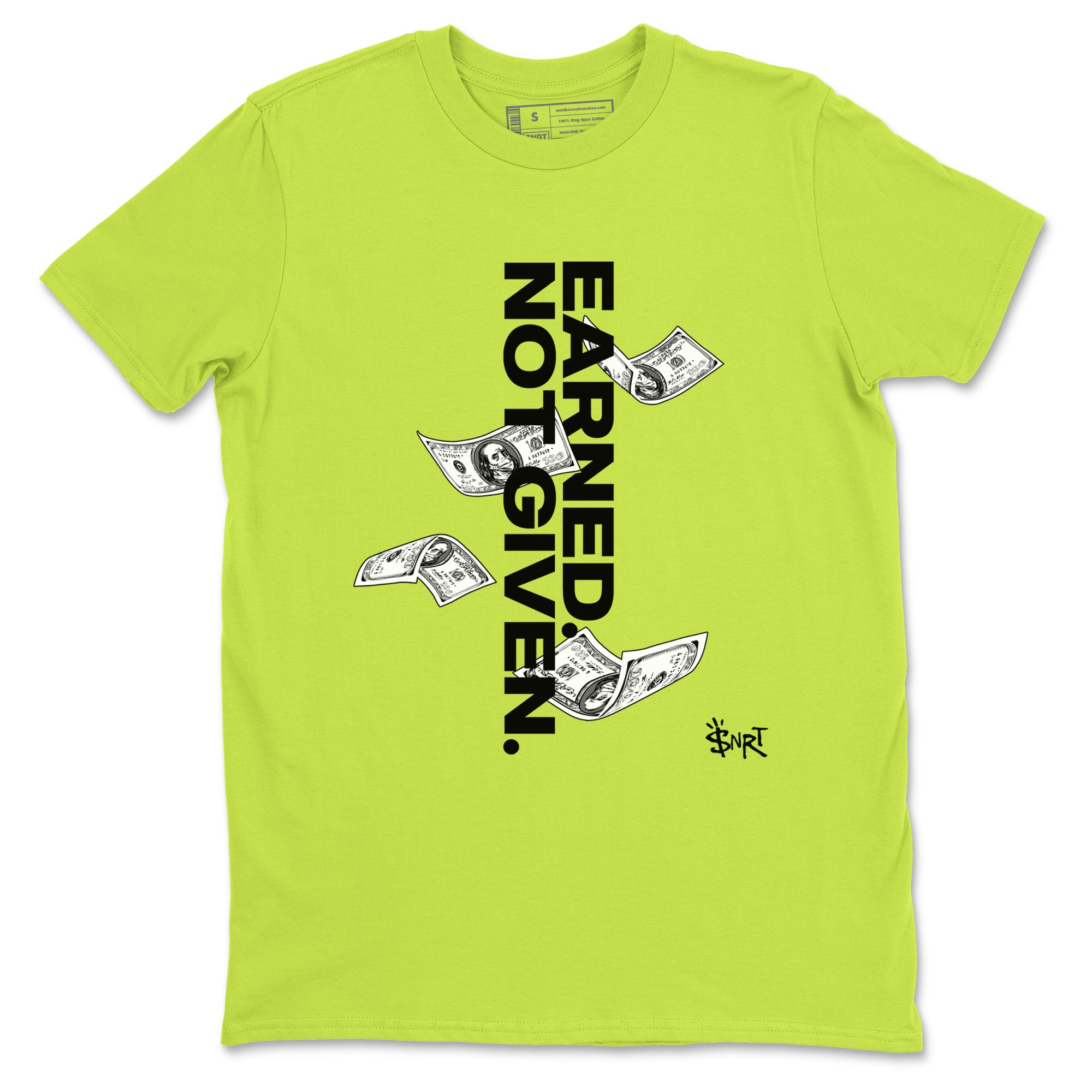 Earned Not Given snkmatch Tees - Air Foamposite One Black Volt