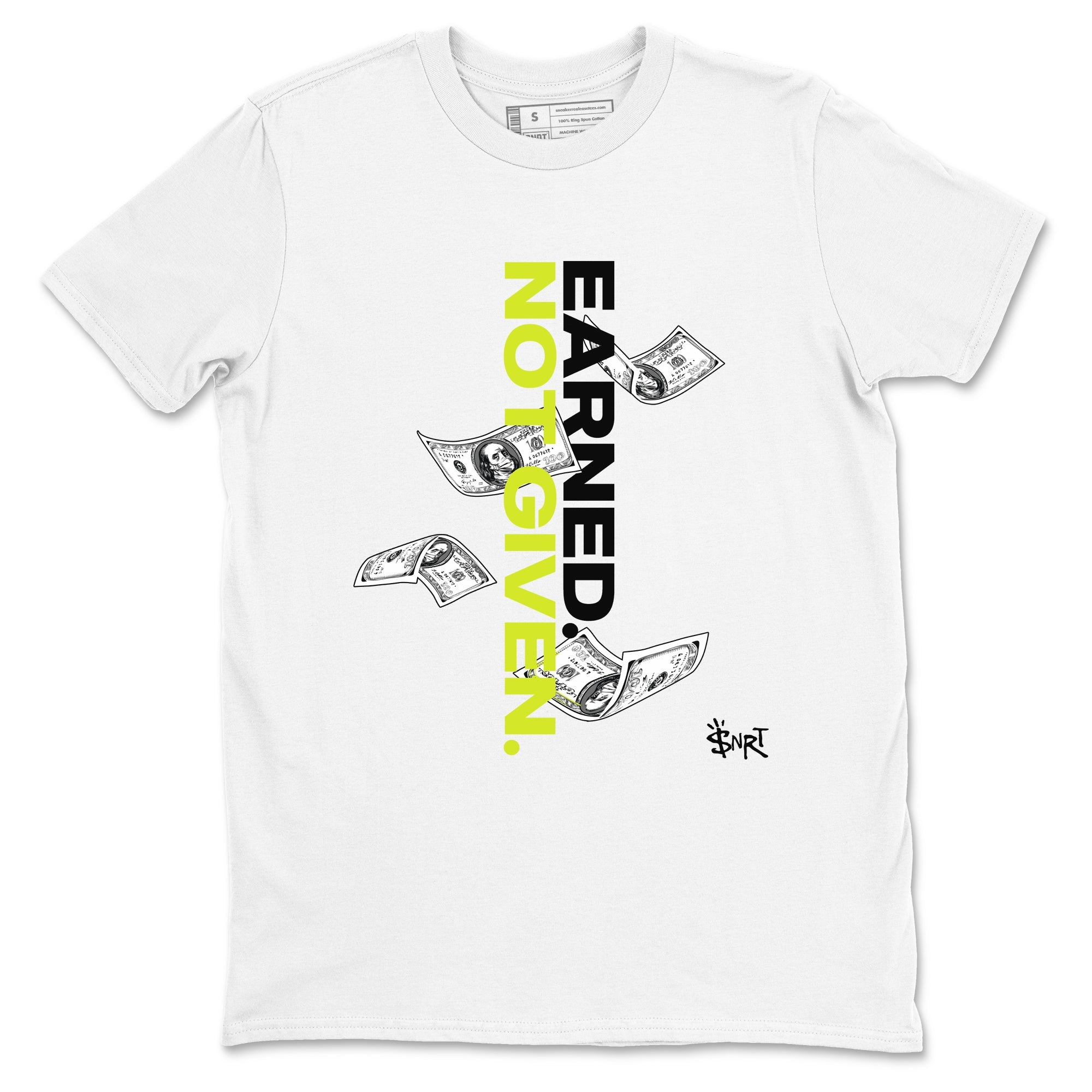 Earned Not Given snkmatch Tees - Air Foamposite One Black Volt