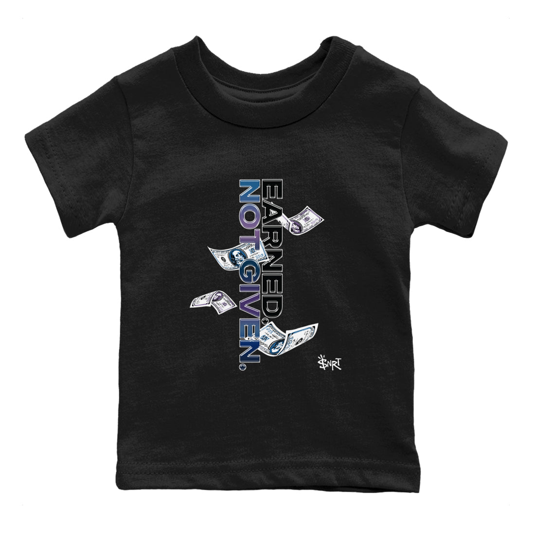 Earned Not Given snkmatch Tees Kids - Air Foamposite One Galaxy
