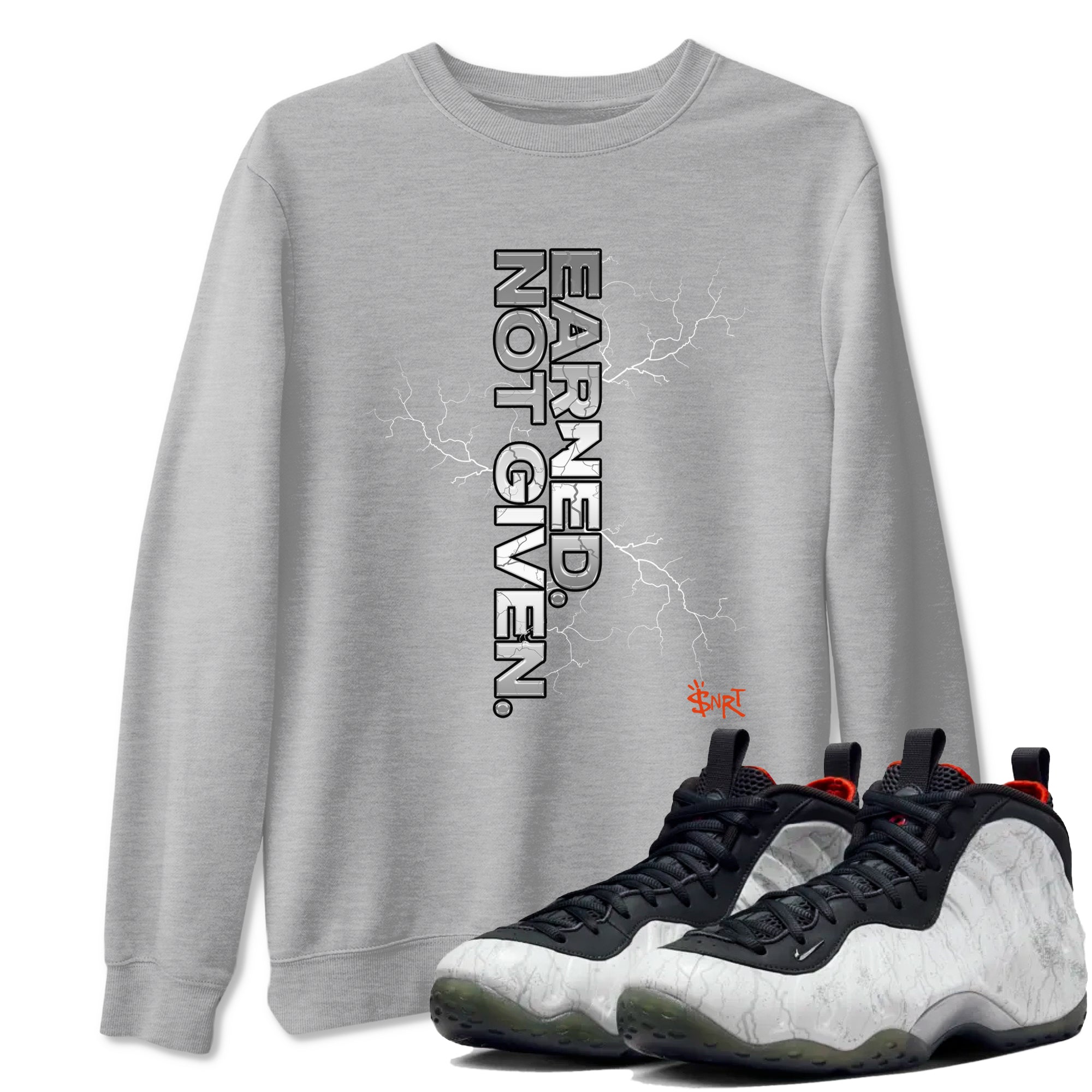Earned Not Given snkmatch Tees - Air Foamposite One Jin
