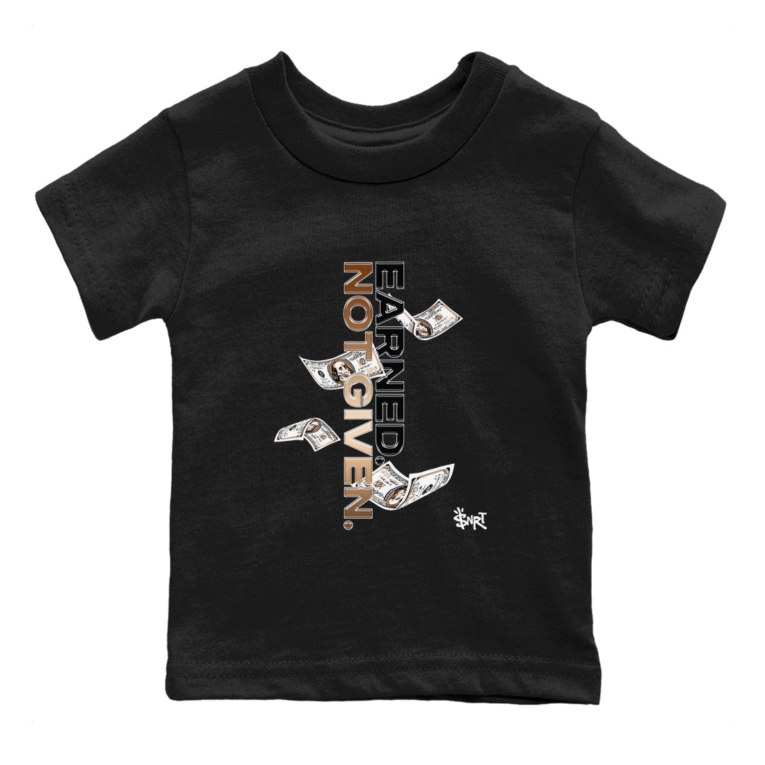 Earned Not Given snkmatch Tees Kids - Air Foamposite One Metallic Copper