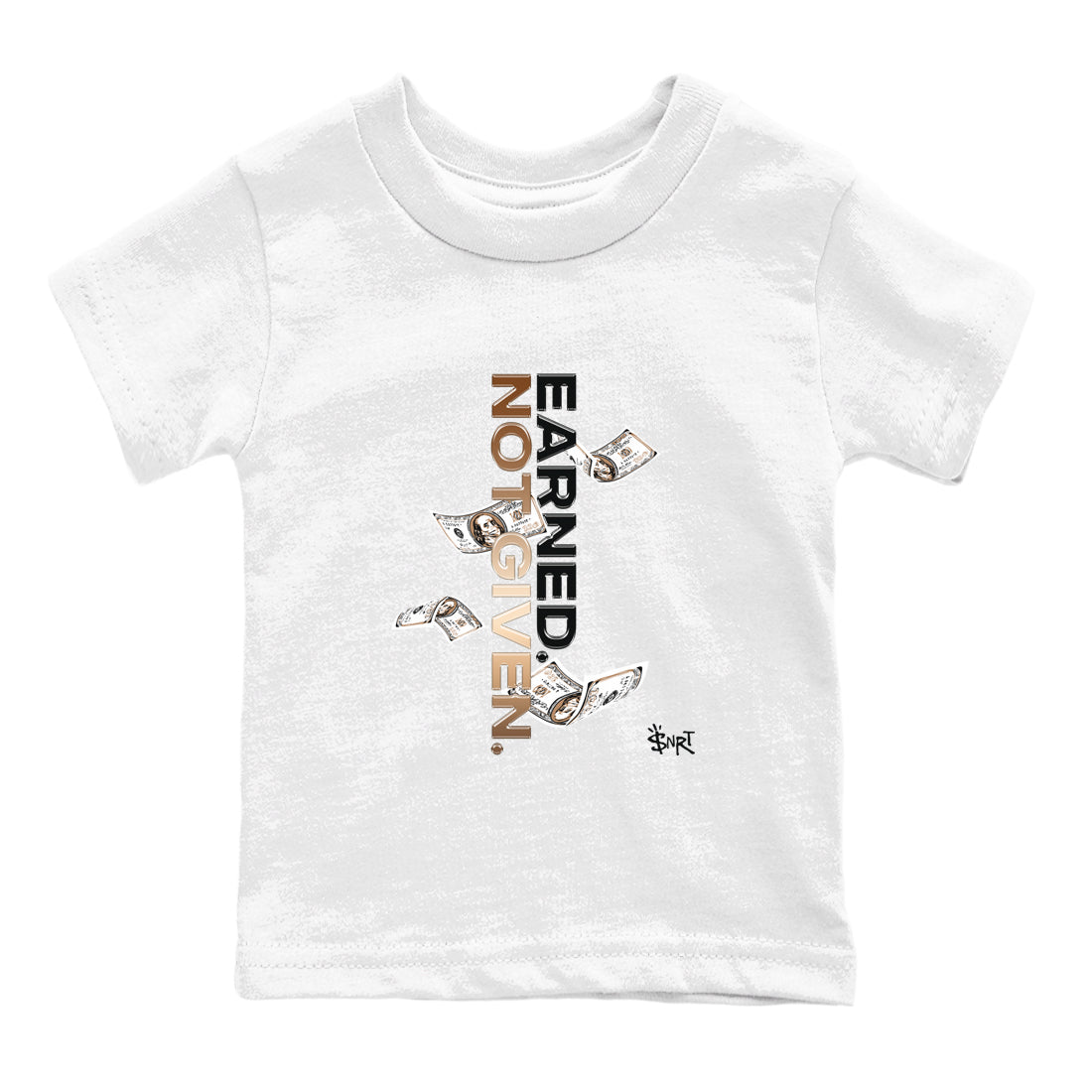 Earned Not Given snkmatch Tees Kids - Air Foamposite One Metallic Copper