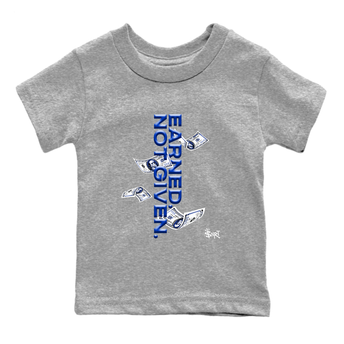 Earned Not Given snkmatch Tees Kids - Air Foamposite One Royal