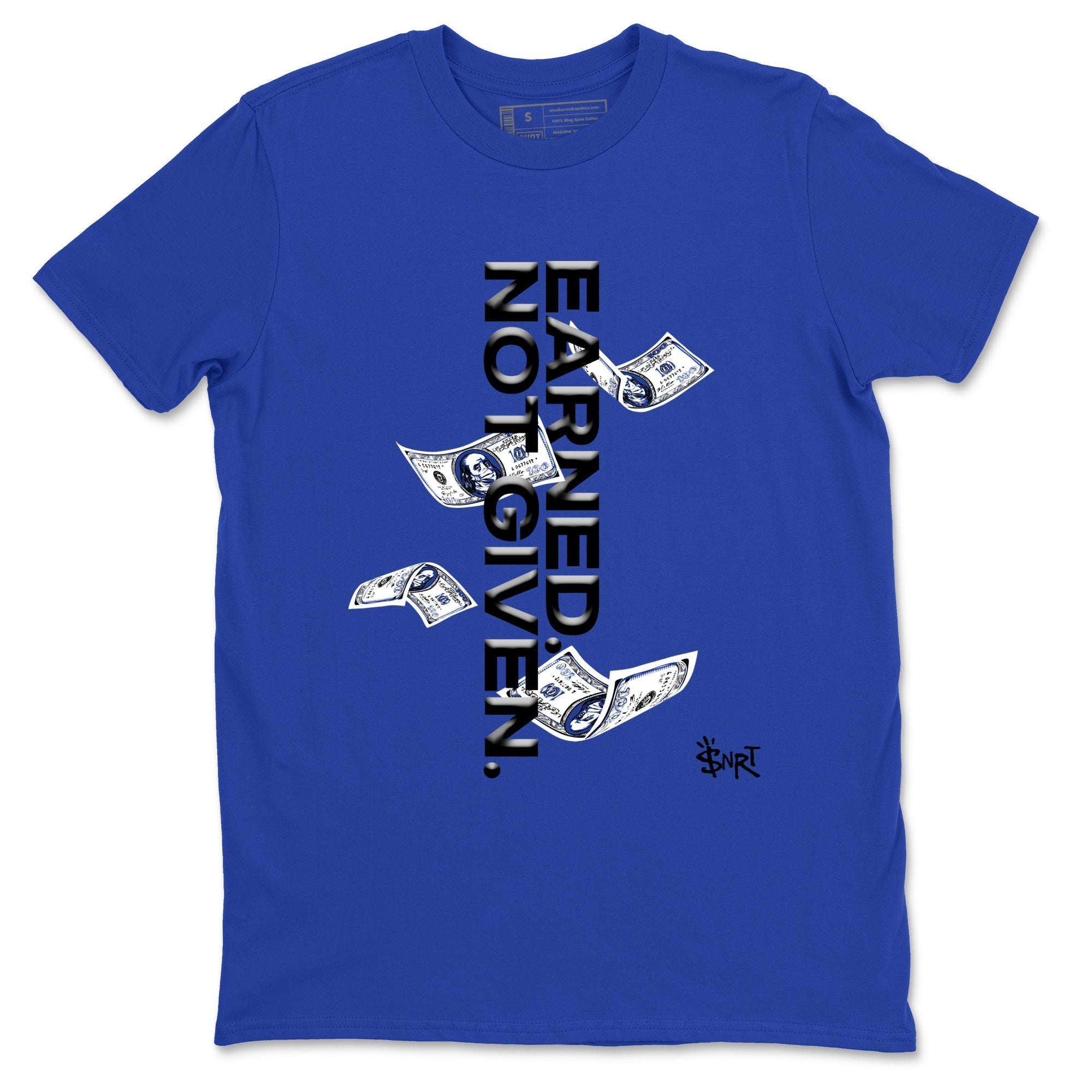 Earned Not Given snkmatch Tees - Air Foamposite One Royal