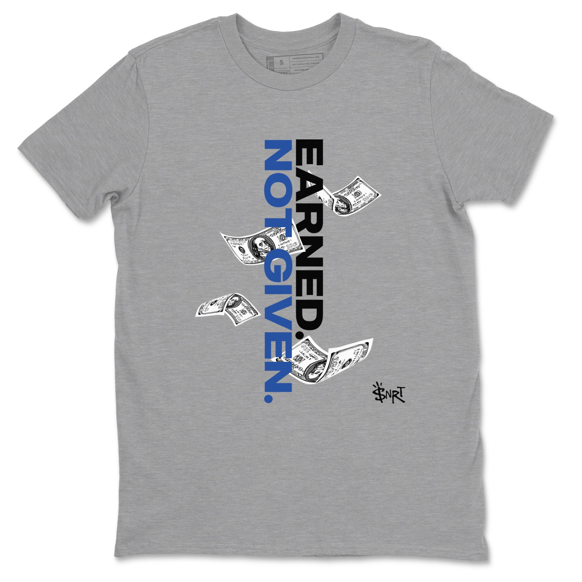 Earned Not Given snkmatch Tees - Air Jordan 1 Game Royal