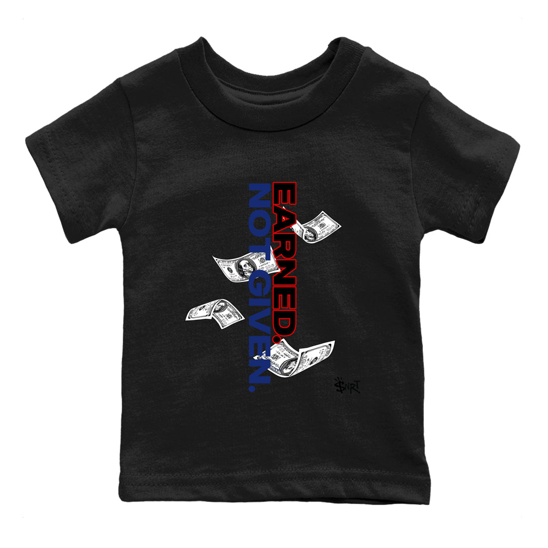 Earned Not Given snkmatch Tees Kids - Air Jordan 1 Rare Air