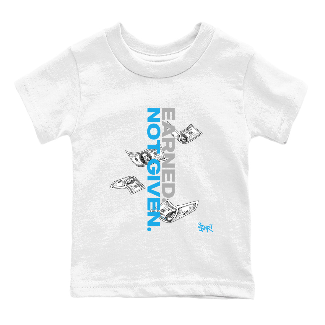 Earned Not Given snkmatch Tees Kids - Air Jordan 1 UNC Reimagined