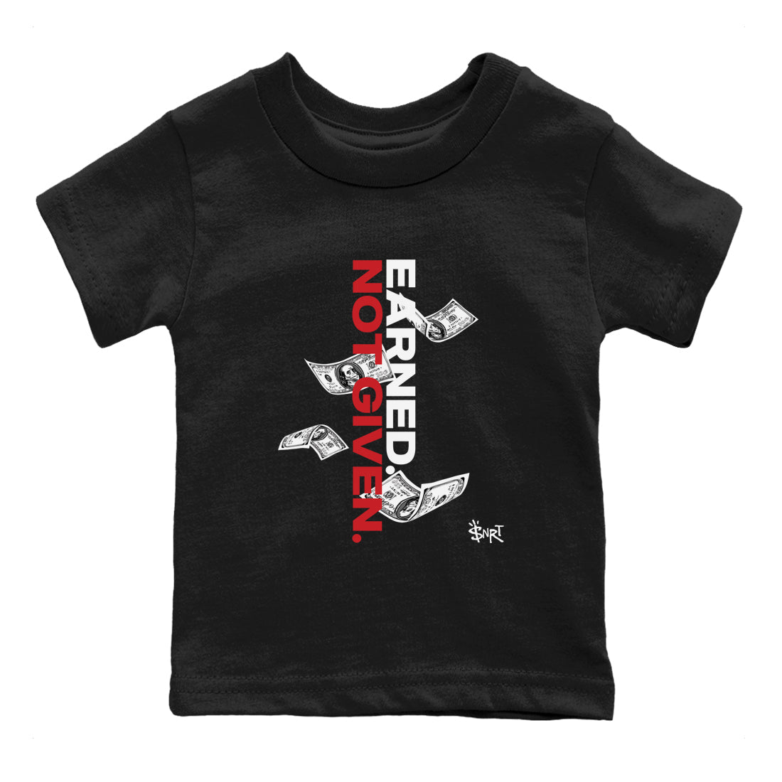 Earned Not Given snkmatch Tees Kids - Air Jordan 11 Bred Velvet