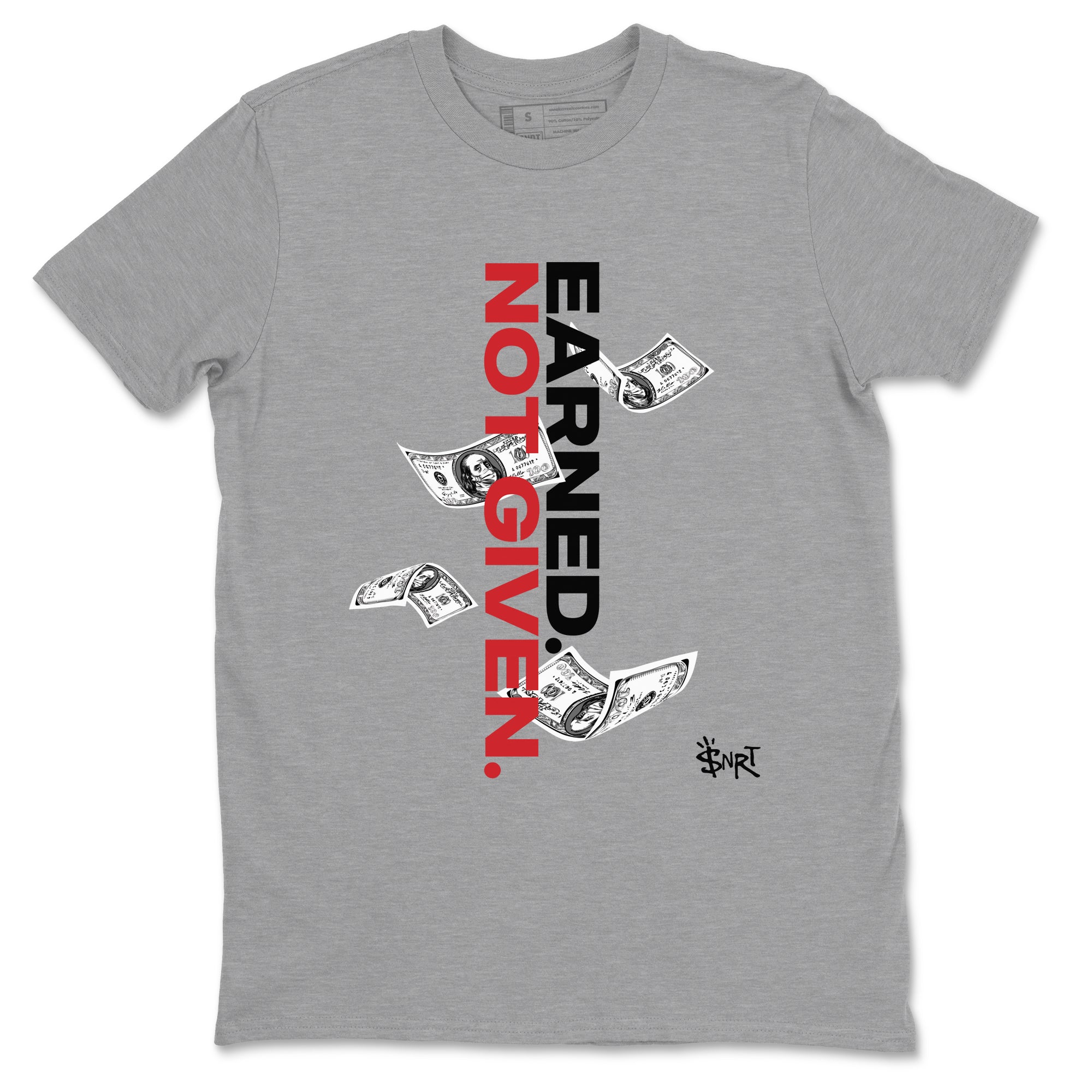 Earned Not Given snkmatch Tees - Air Jordan 11 Bred Velvet