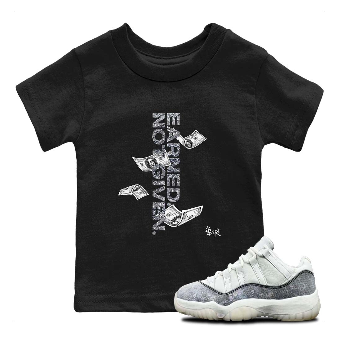 Earned Not Given snkmatch Tees Kids - Air Jordan 11 Year Of The Snake