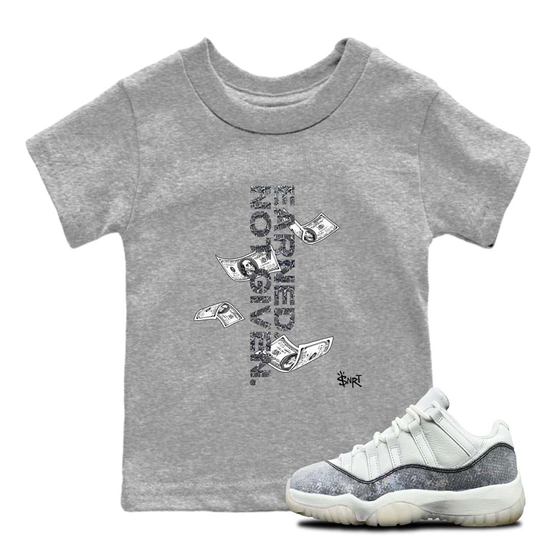 Earned Not Given snkmatch Tees Kids - Air Jordan 11 Year Of The Snake