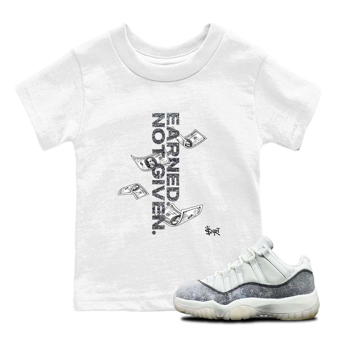 Earned Not Given snkmatch Tees Kids - Air Jordan 11 Year Of The Snake
