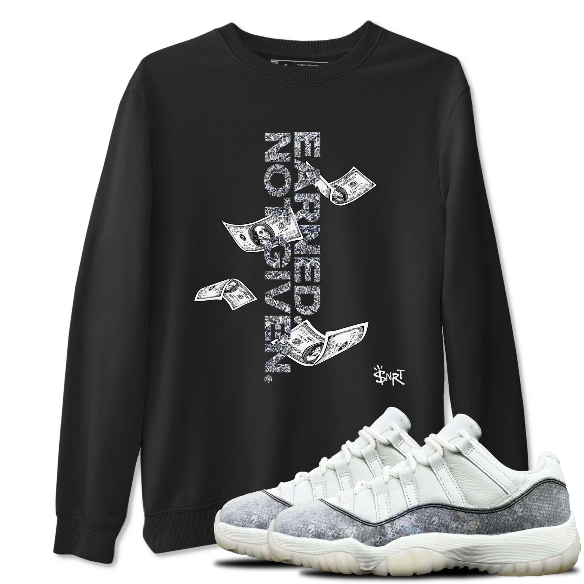 Earned Not Given snkmatch Tees - Air Jordan 11 Year Of The Snake