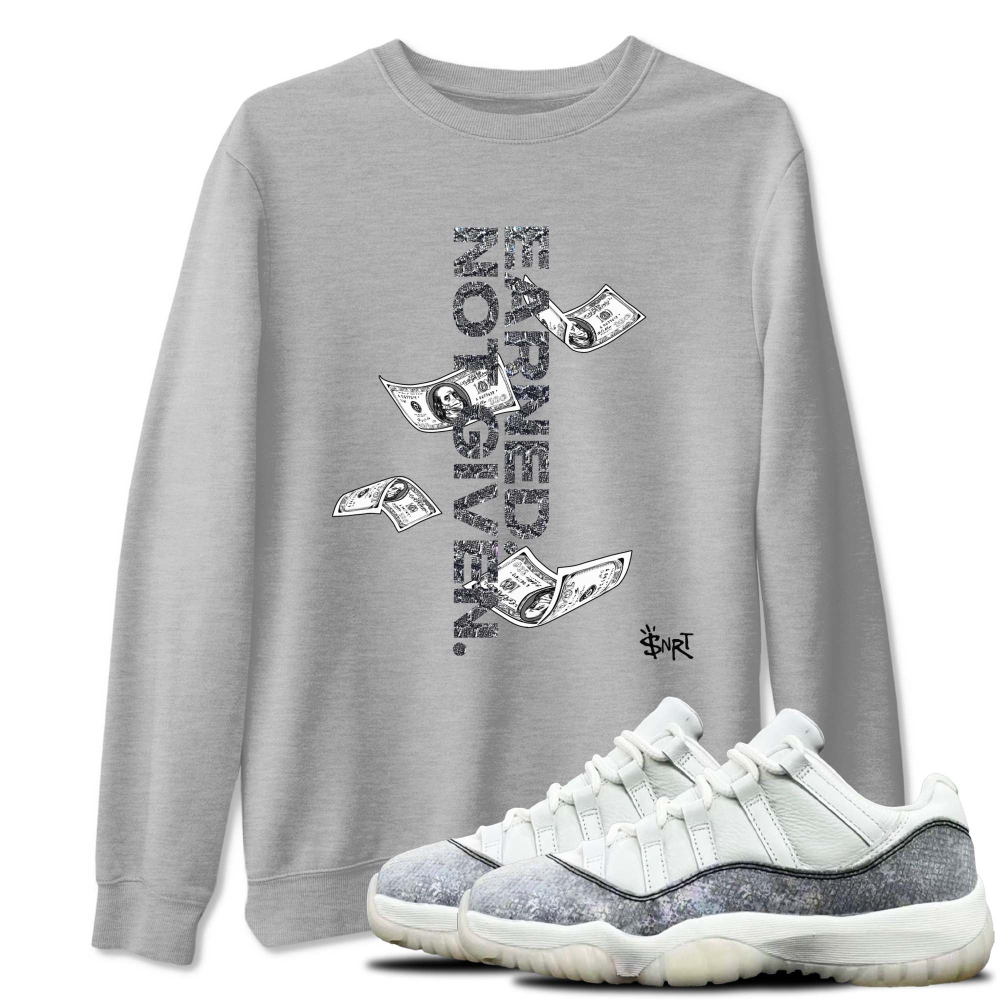 Earned Not Given snkmatch Tees - Air Jordan 11 Year Of The Snake