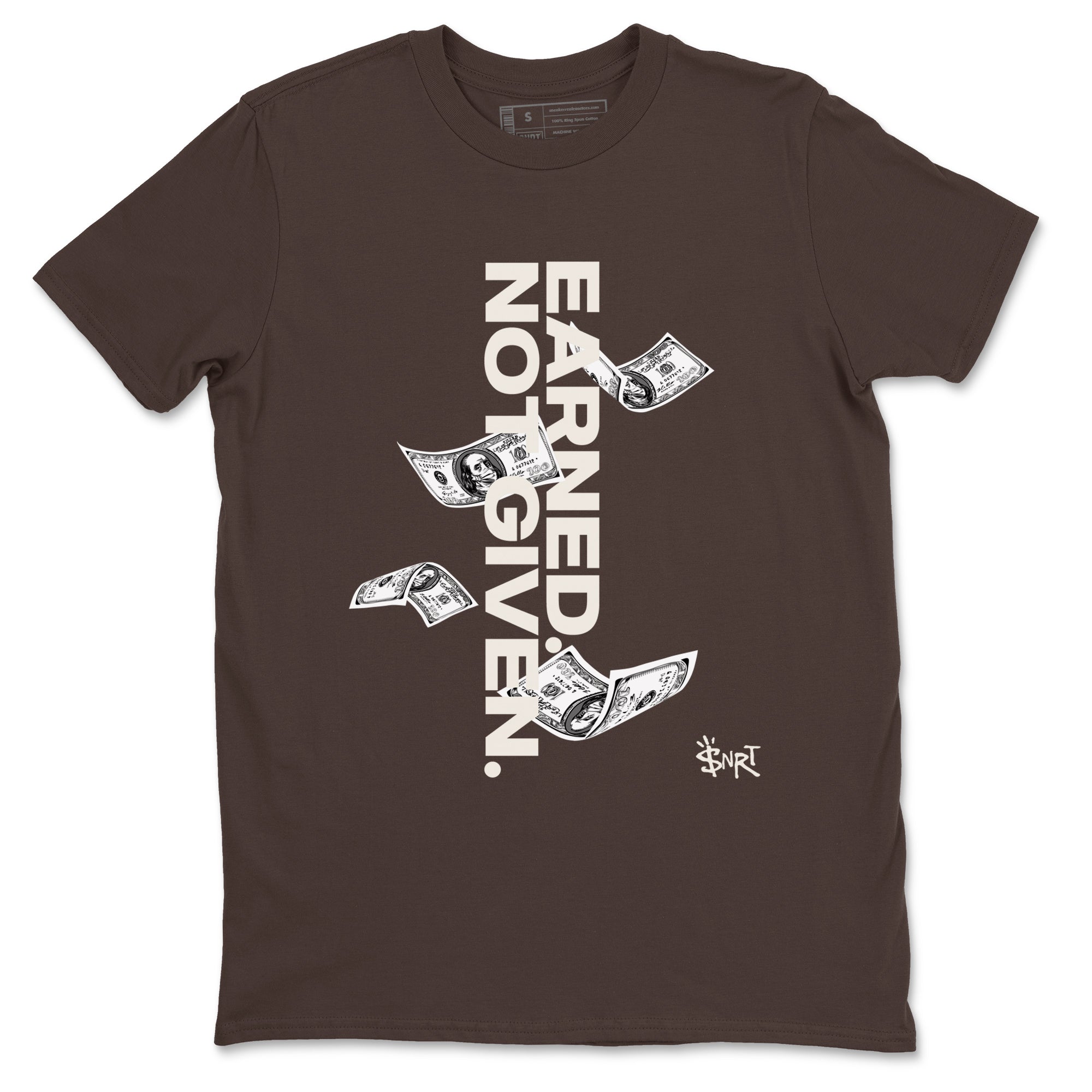 Earned Not Given snkmatch Tees - Air Jordan 12 Baroque Brown