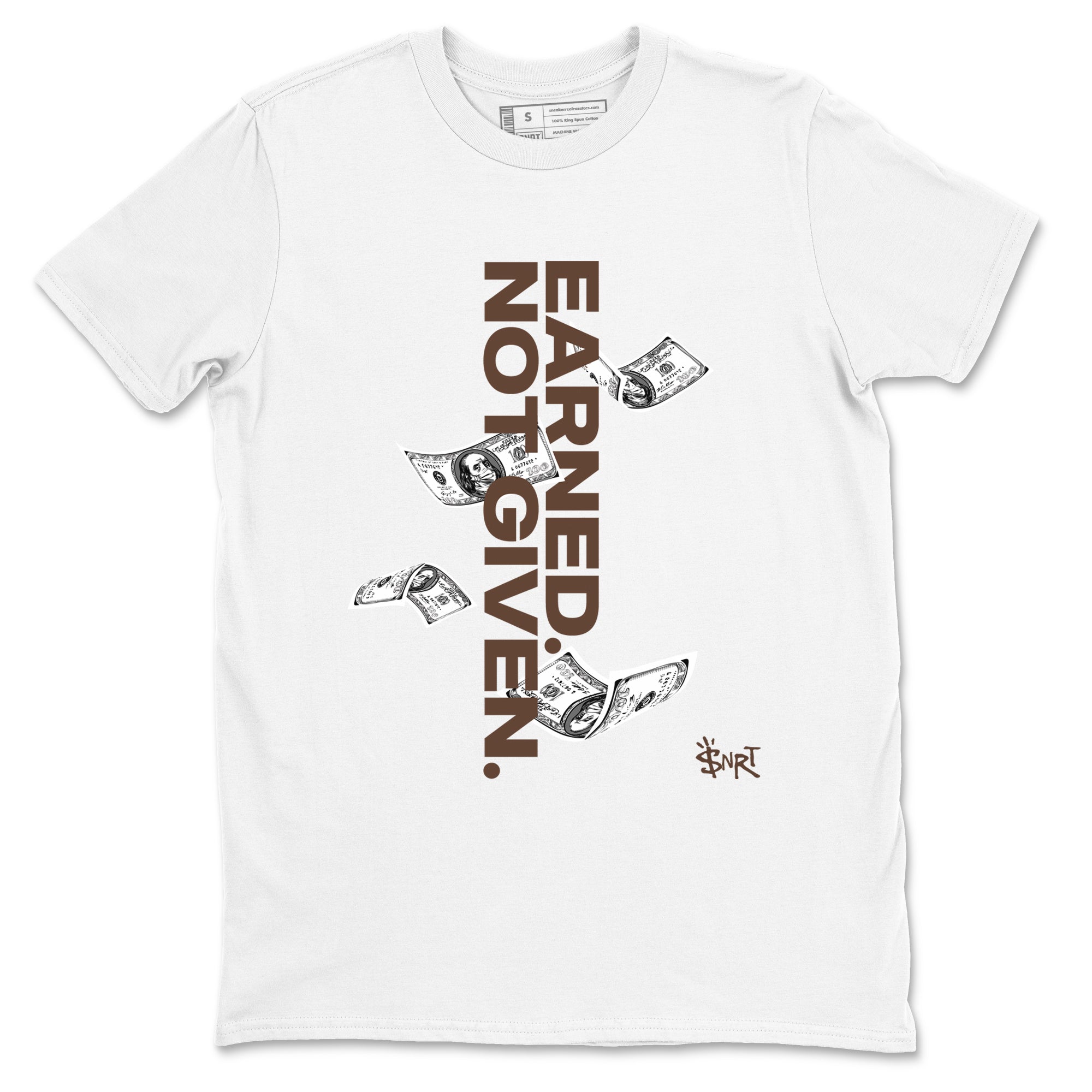 Earned Not Given snkmatch Tees - Air Jordan 12 Baroque Brown
