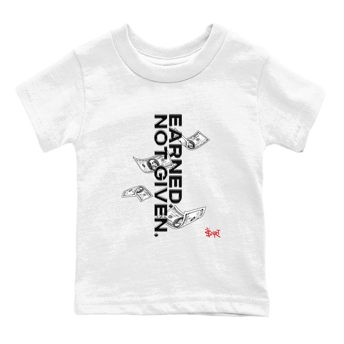 Earned Not Given snkmatch Tees Kids - Air Jordan 14 Black Toe