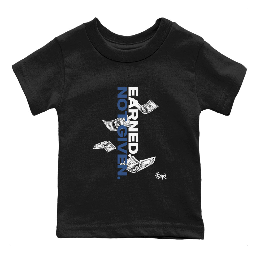 Earned Not Given snkmatch Tees Kids - Air Jordan 3 A Ma Maniere x Diffused Blue