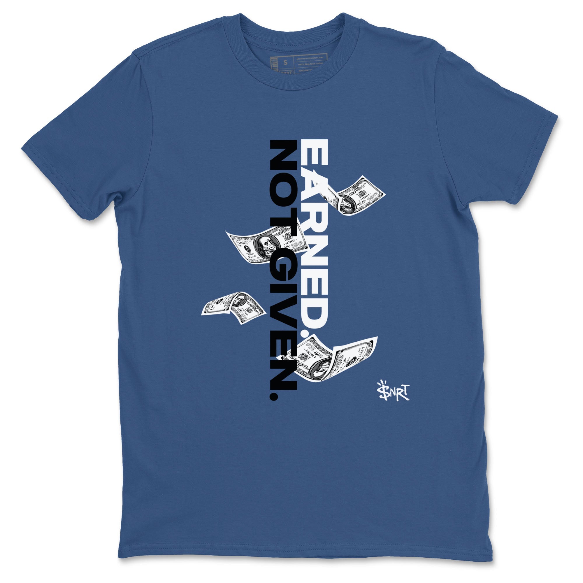 Earned Not Given snkmatch Tees - Air Jordan 3 A Ma Maniere x Diffused Blue
