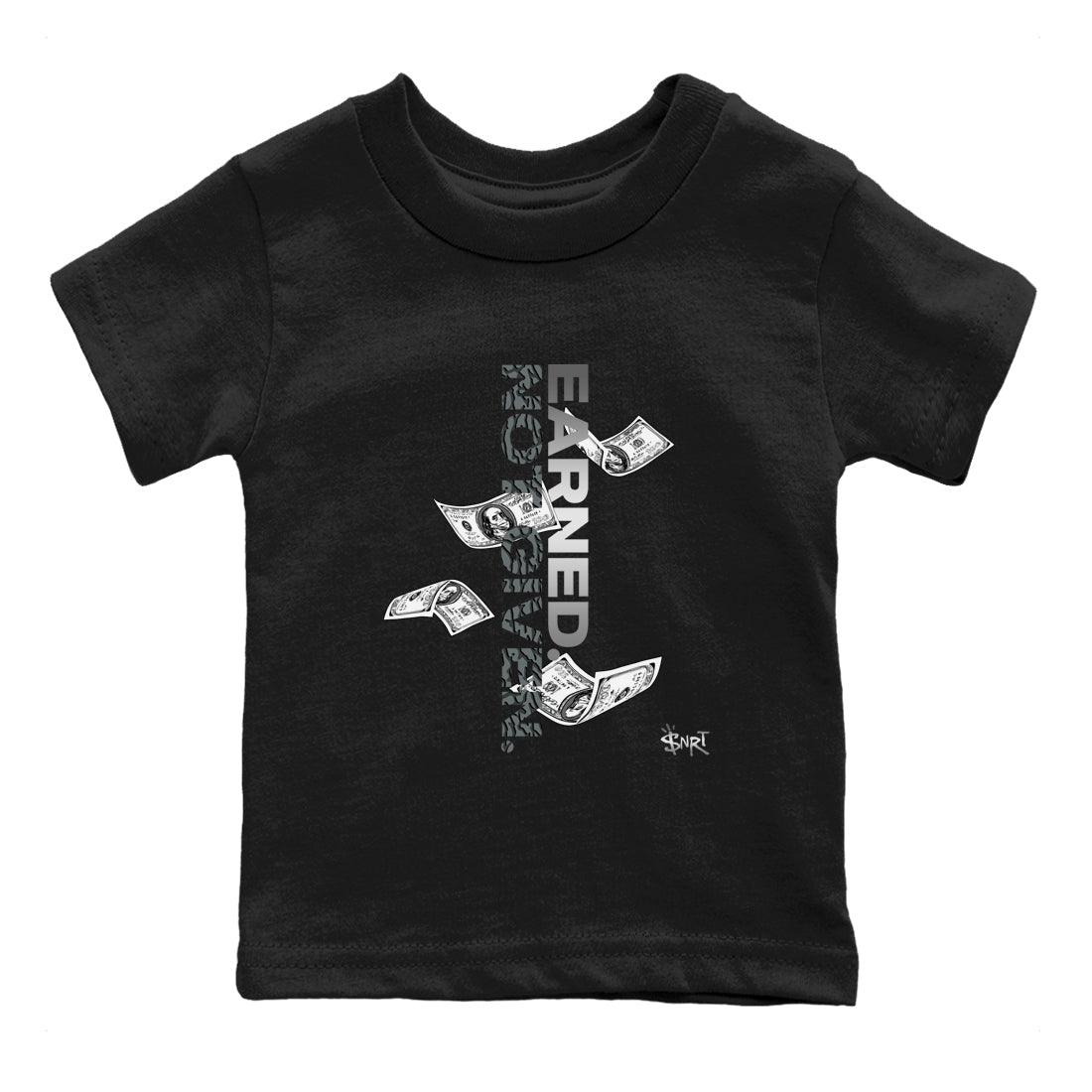 Earned Not Given snkmatch Tees Kids - Air Jordan 3 Black Cat