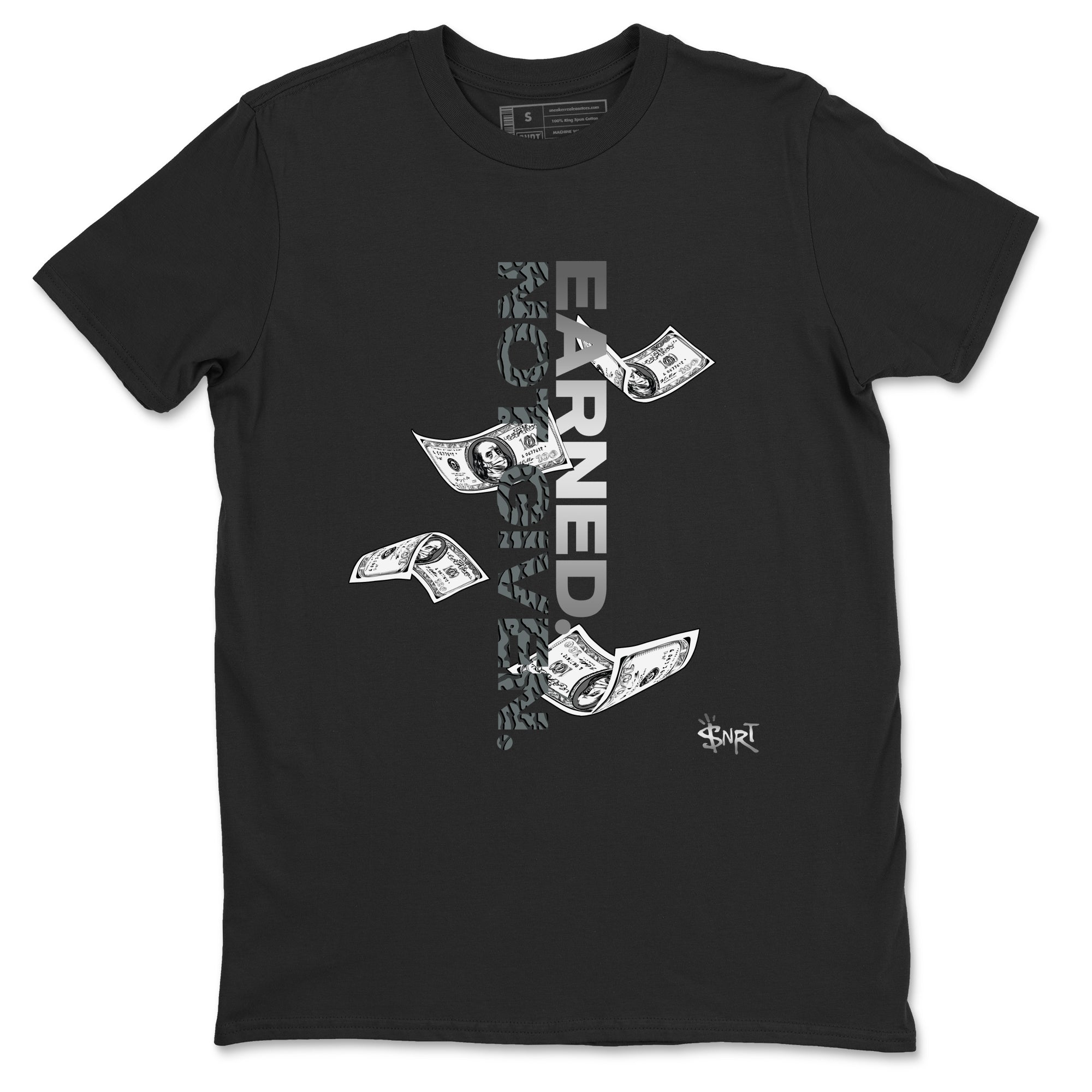 Earned Not Given snkmatch Tees - Air Jordan 3 Black Cat