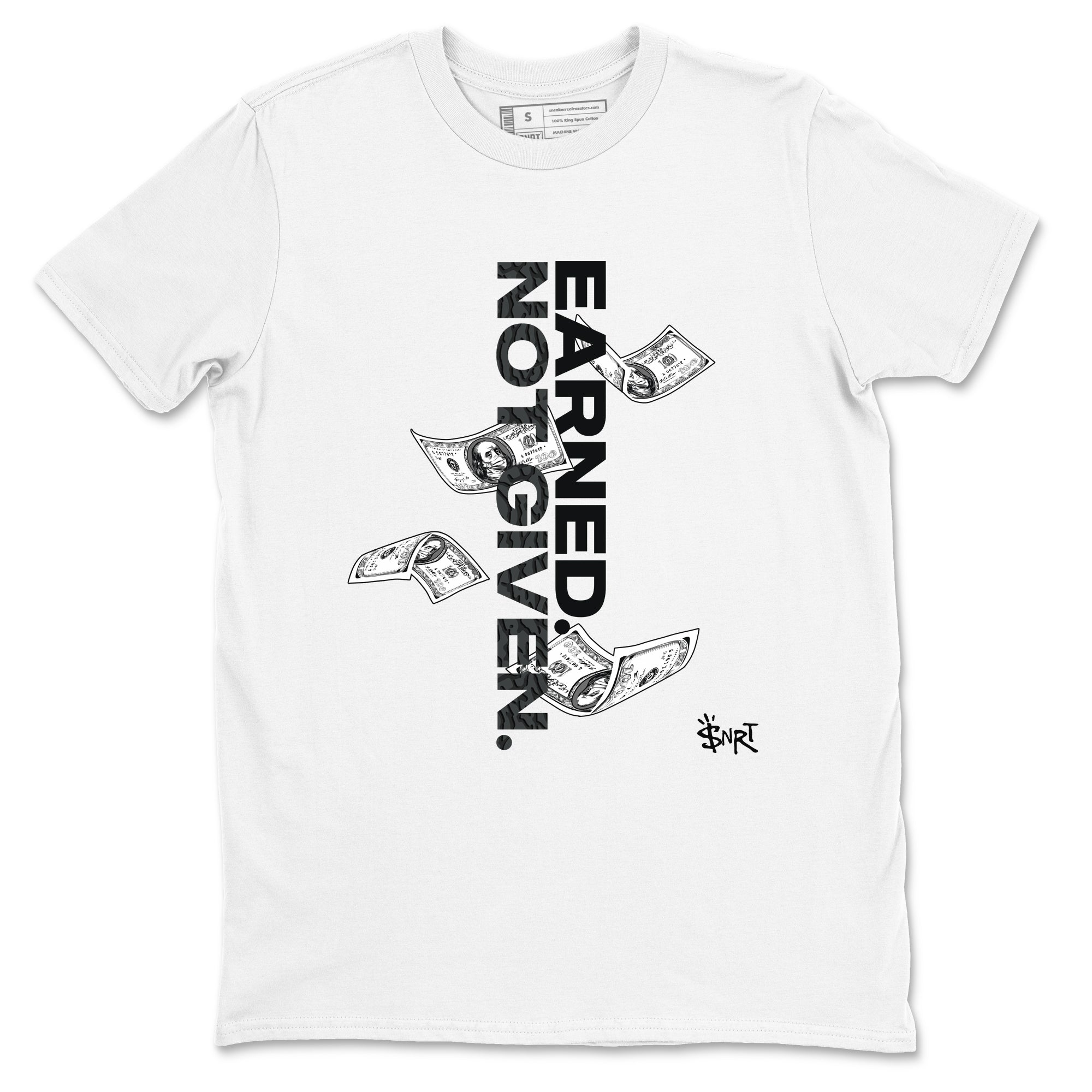 Earned Not Given snkmatch Tees - Air Jordan 3 Black Cat