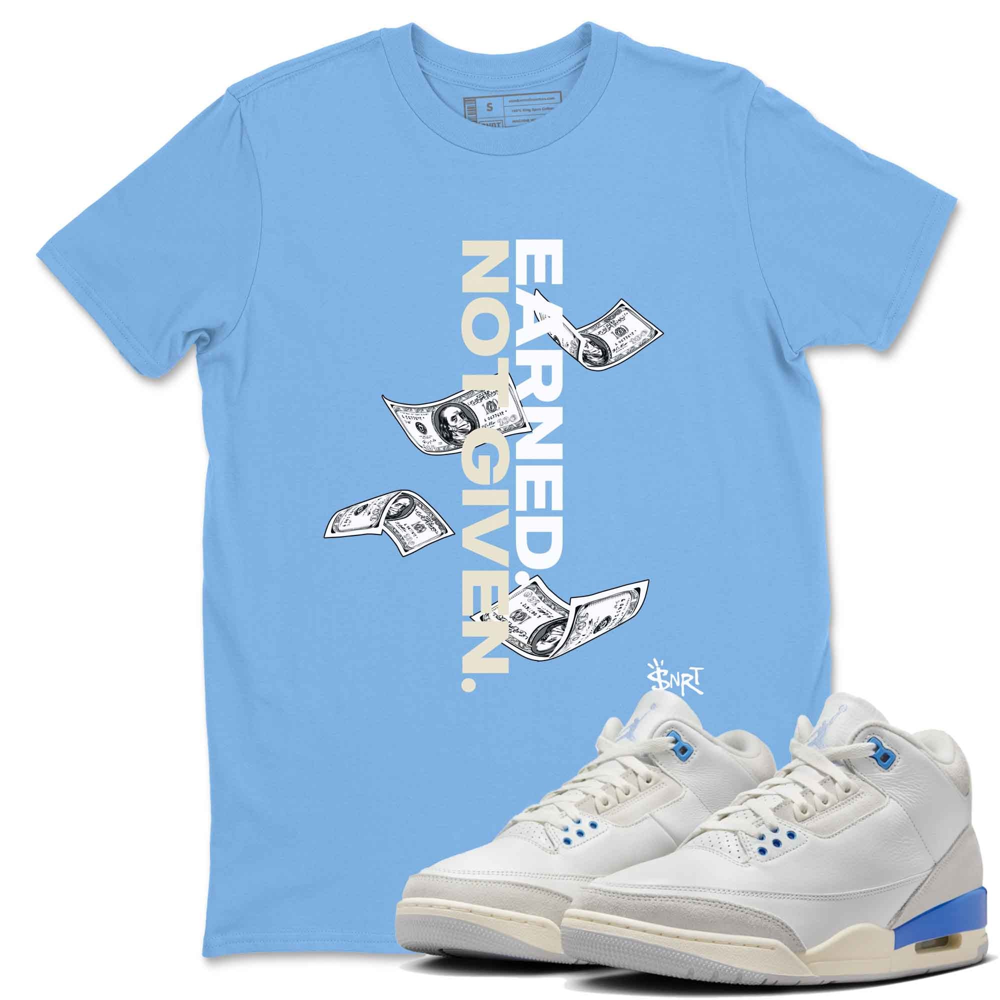 Earned Not Given snkmatch Tees - Air Jordan 3 Lucky Shorts