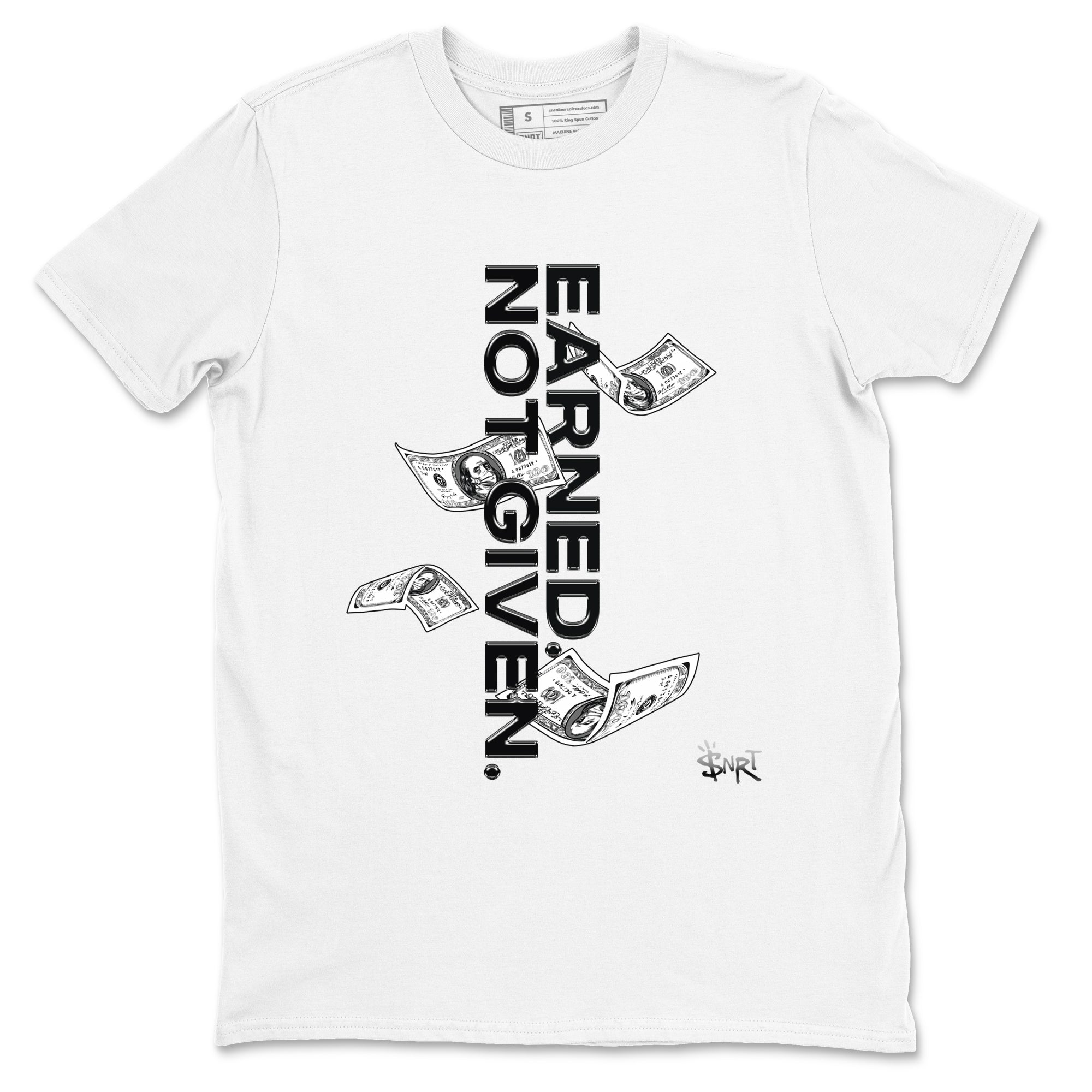 Earned Not Given snkmatch Tees - Air Jordan 4 Black Cat