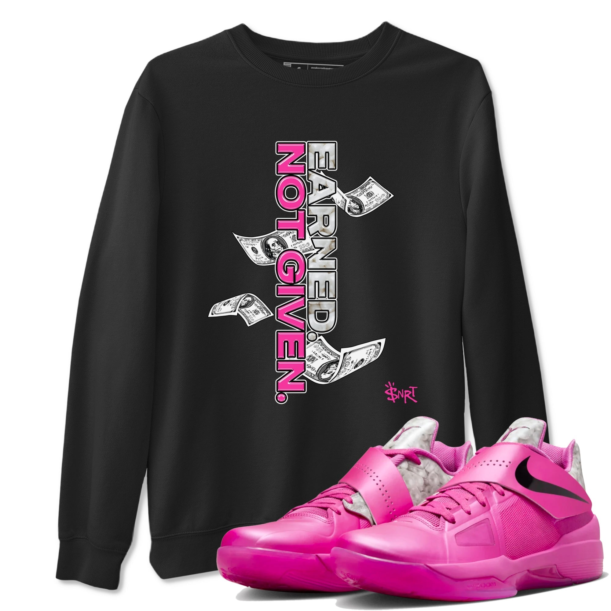 Earned Not Given snkmatch Tees - Nike KD 4 Aunt Pearl