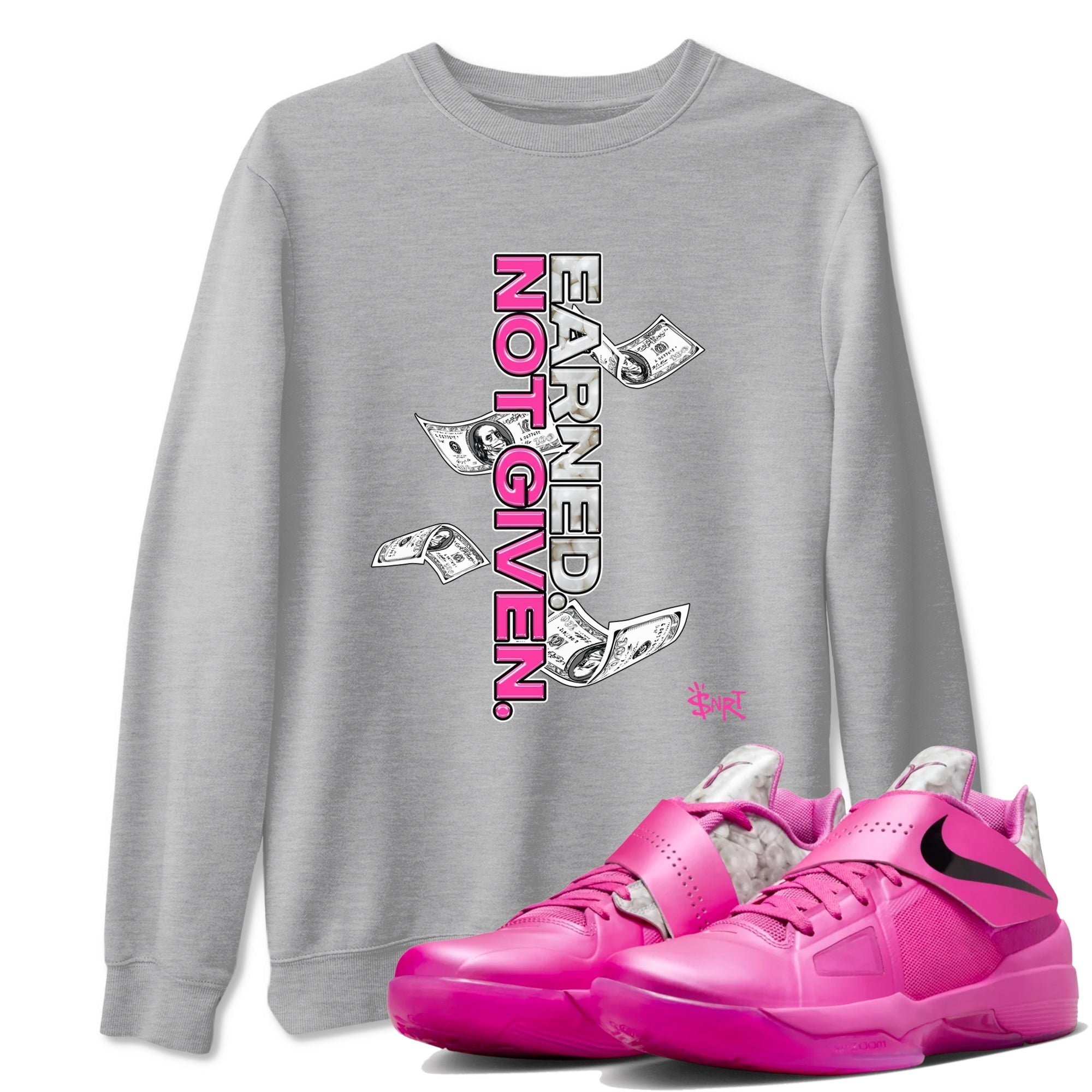 Earned Not Given snkmatch Tees - Nike KD 4 Aunt Pearl