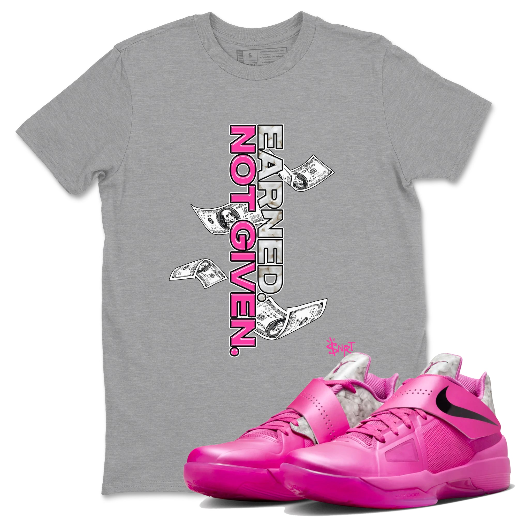 Earned Not Given snkmatch Tees - Nike KD 4 Aunt Pearl