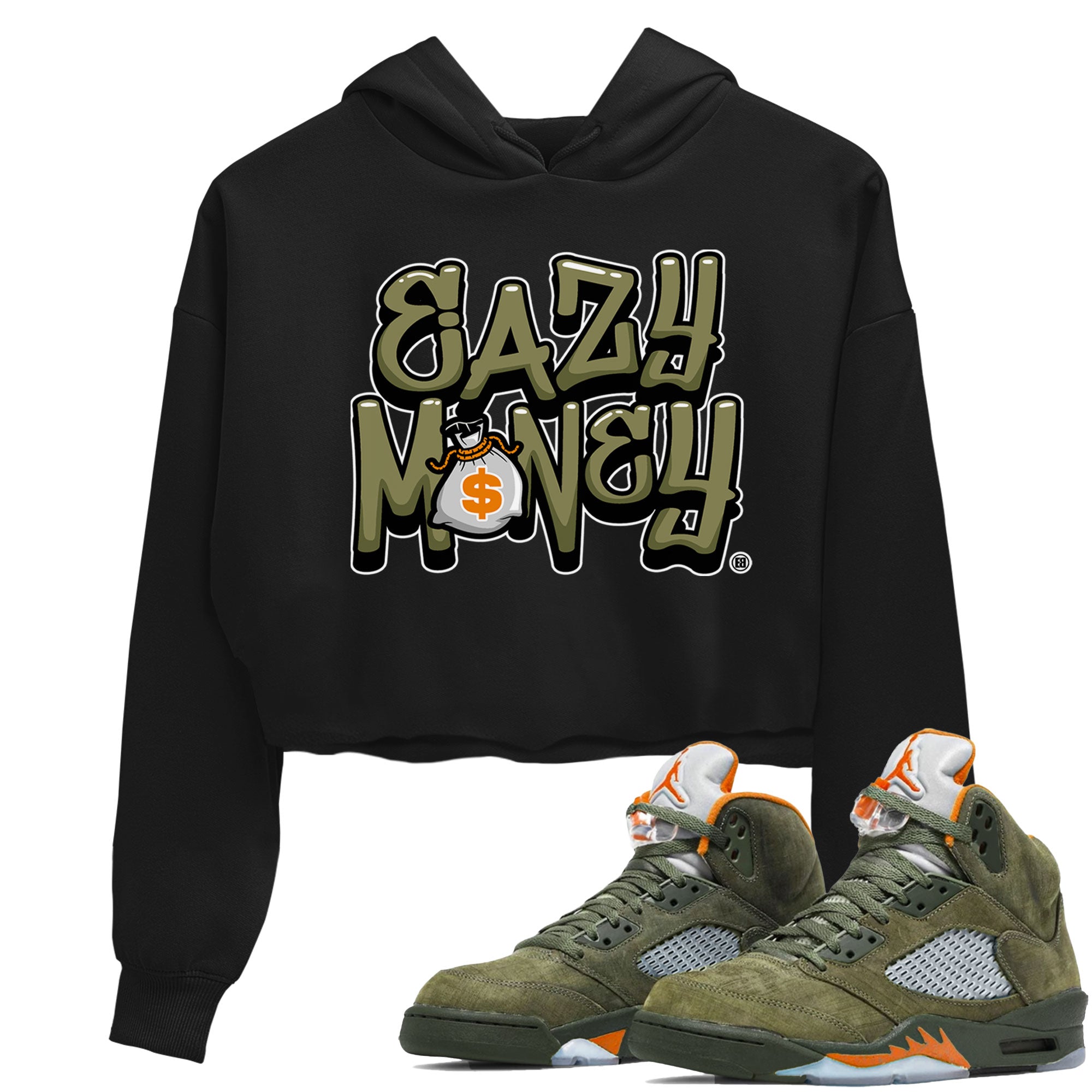 Easy Money snkmatch Women's Top - Air Jordan 5 Olive