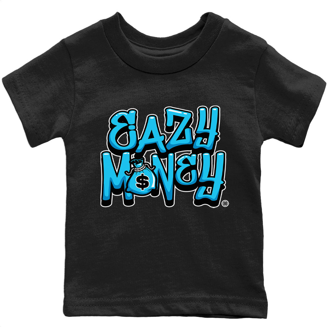 Easy Money Kids Tops - Air Jordan 1 Powder Blue