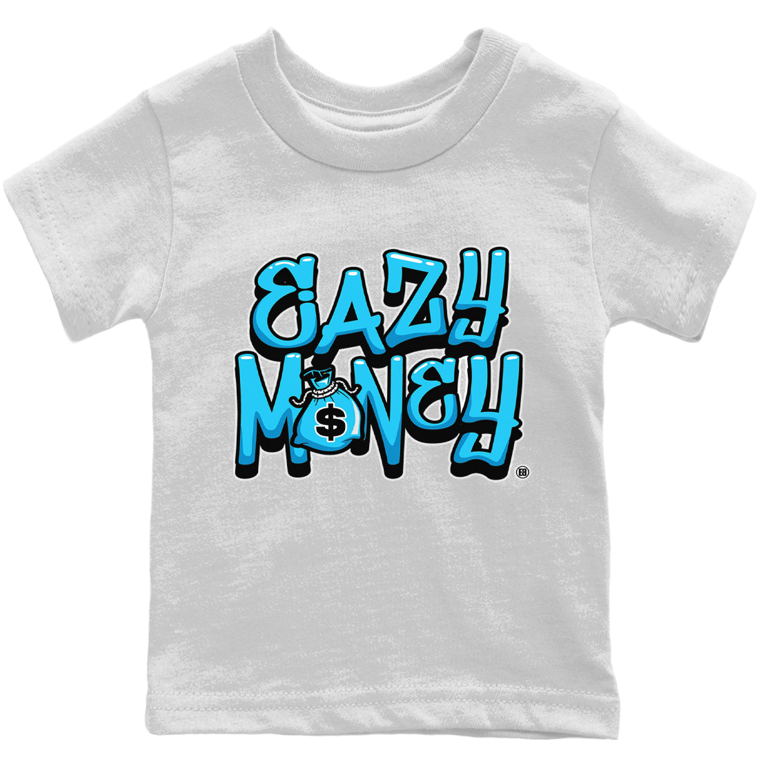 Easy Money Kids Tops - Air Jordan 1 Powder Blue