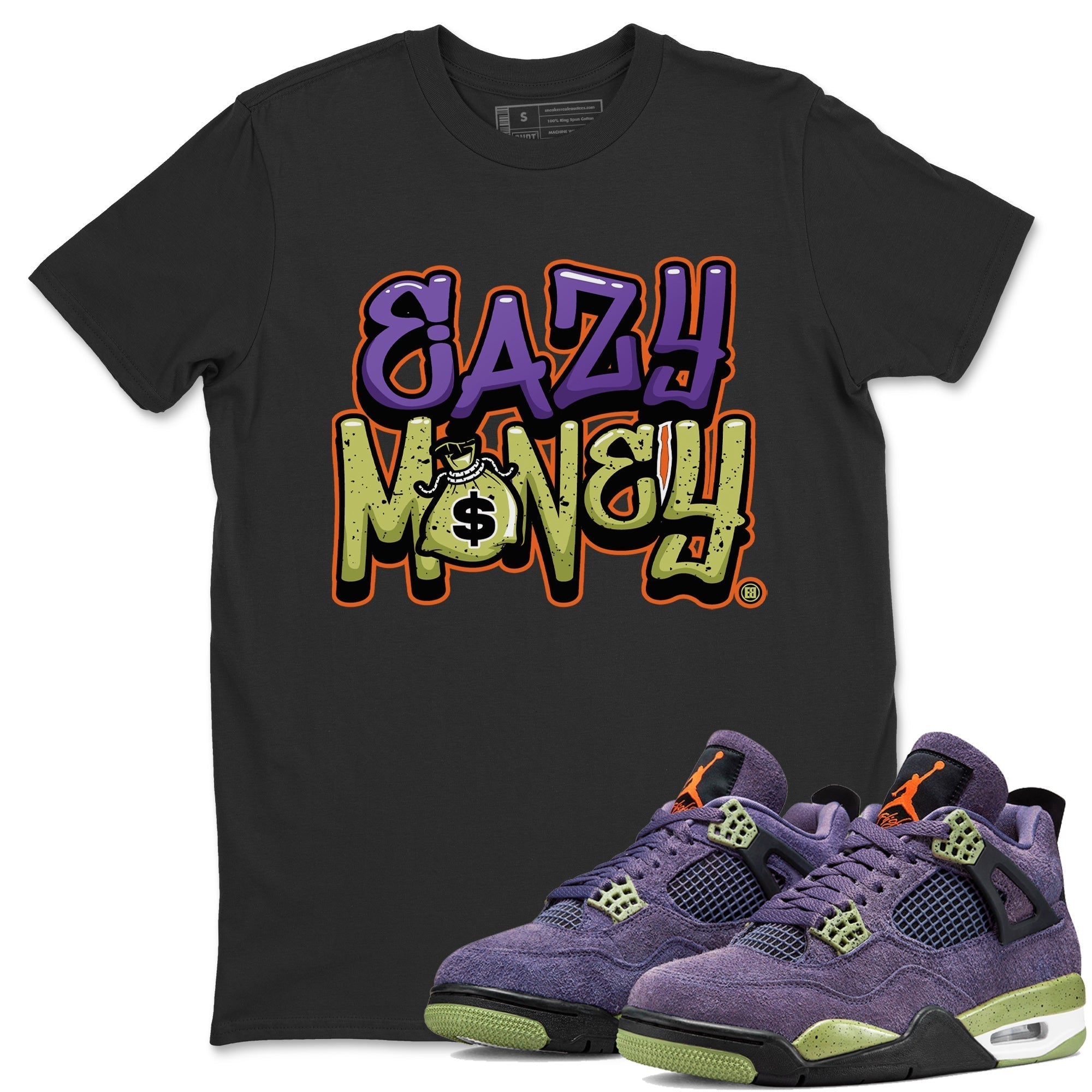 Easy Money Unisex Tops - Air Jordan 4 Canyon Purple